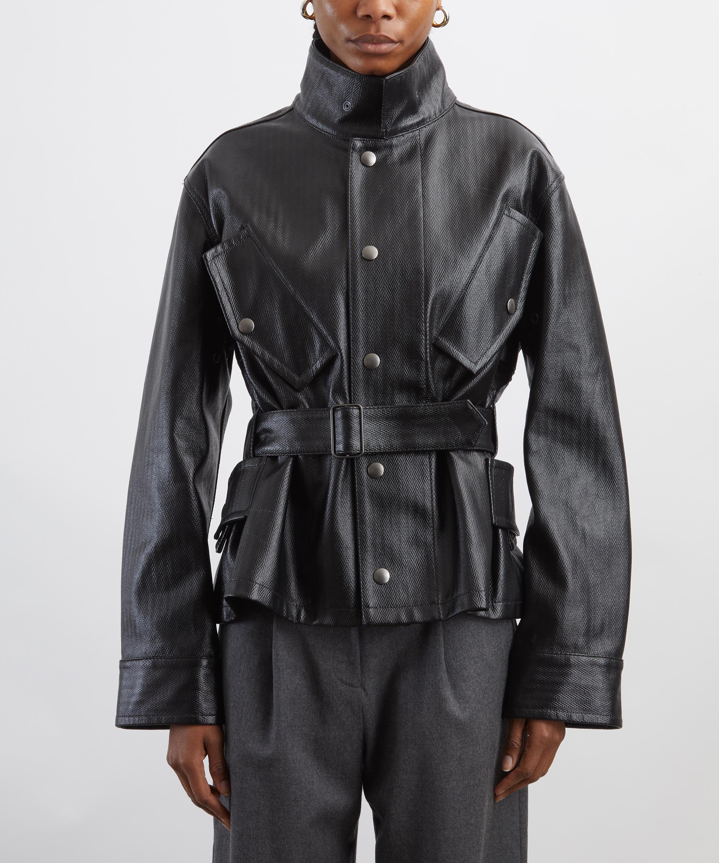 Maison Margiela - Cotton Coated Caban Jacket image number 2