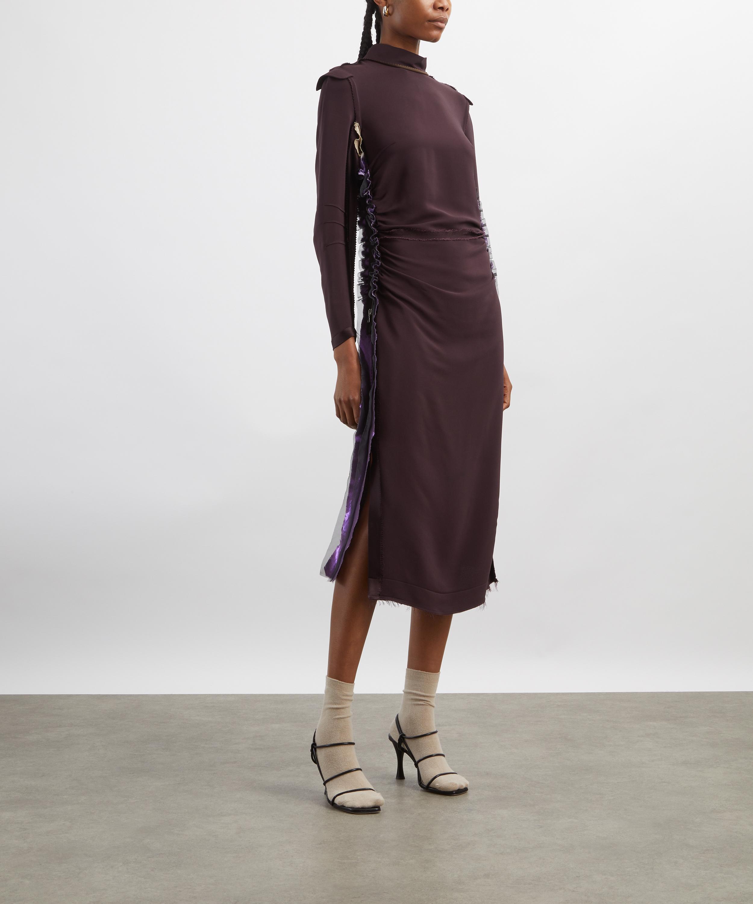 Maison Margiela - Metallic Lamé Midi Dress image number 1