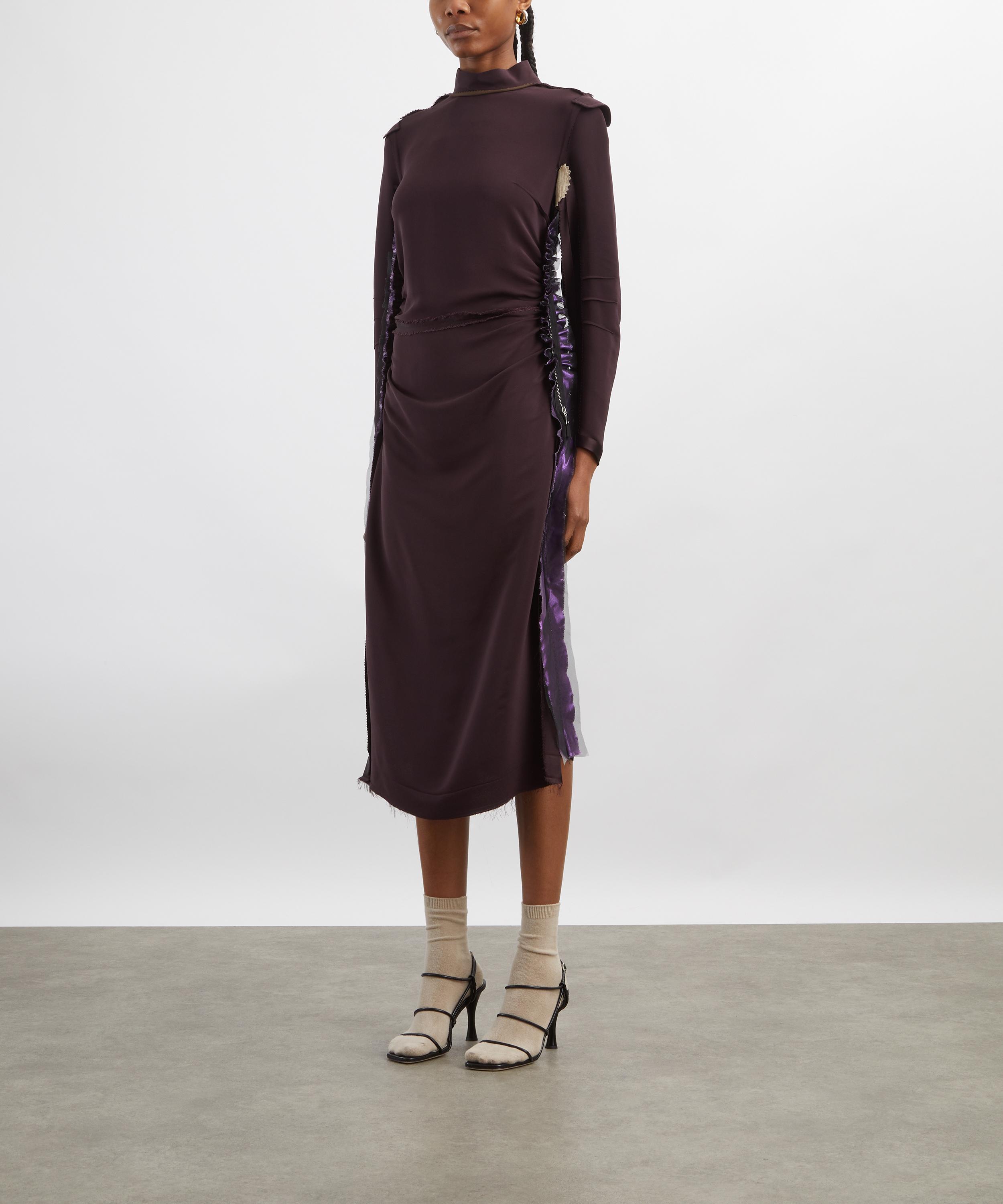 Maison Margiela - Metallic Lamé Midi Dress image number 2