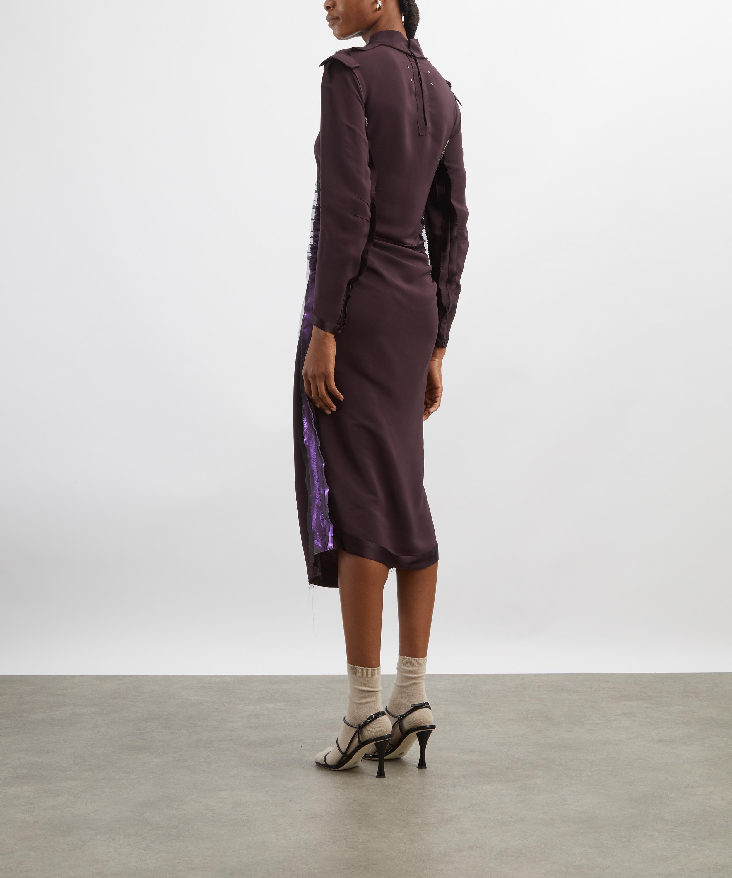 Maison Margiela - Metallic Lamé Midi Dress image number 3
