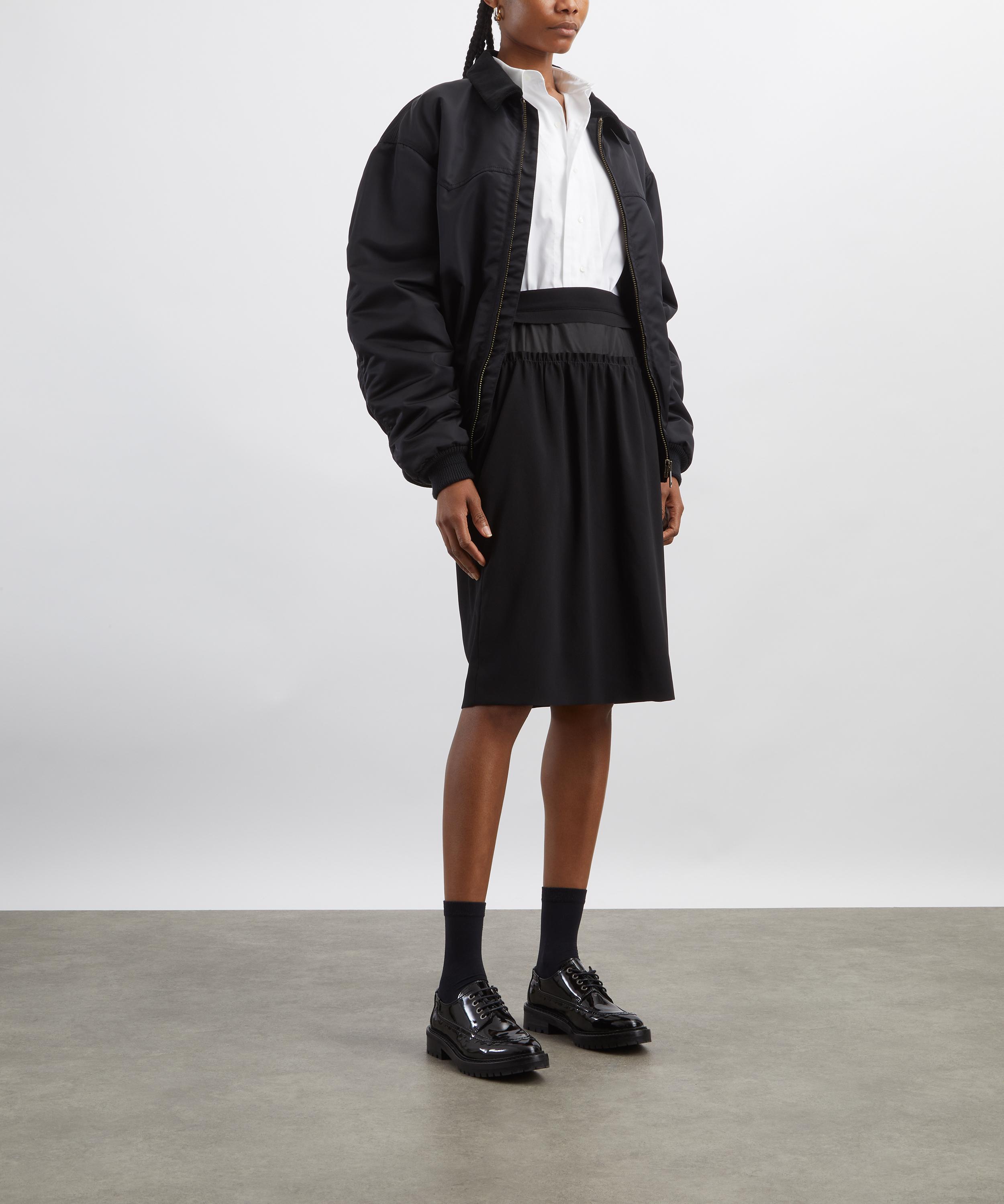 Maison Margiela - Satin Waist Woven Midi Skirt image number 1