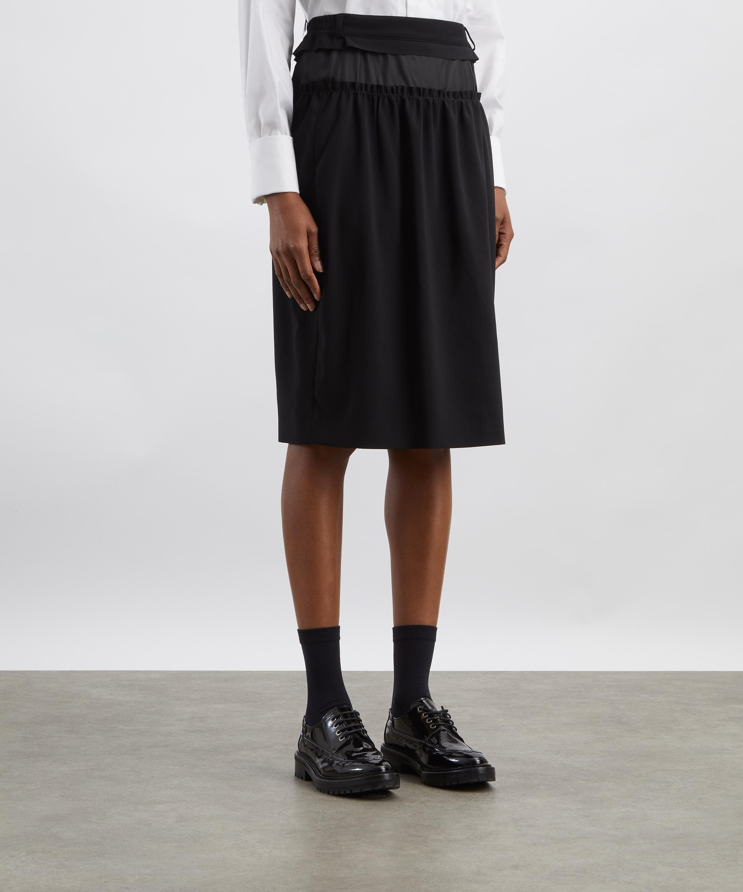 Maison Margiela - Satin Waist Woven Midi Skirt image number 2