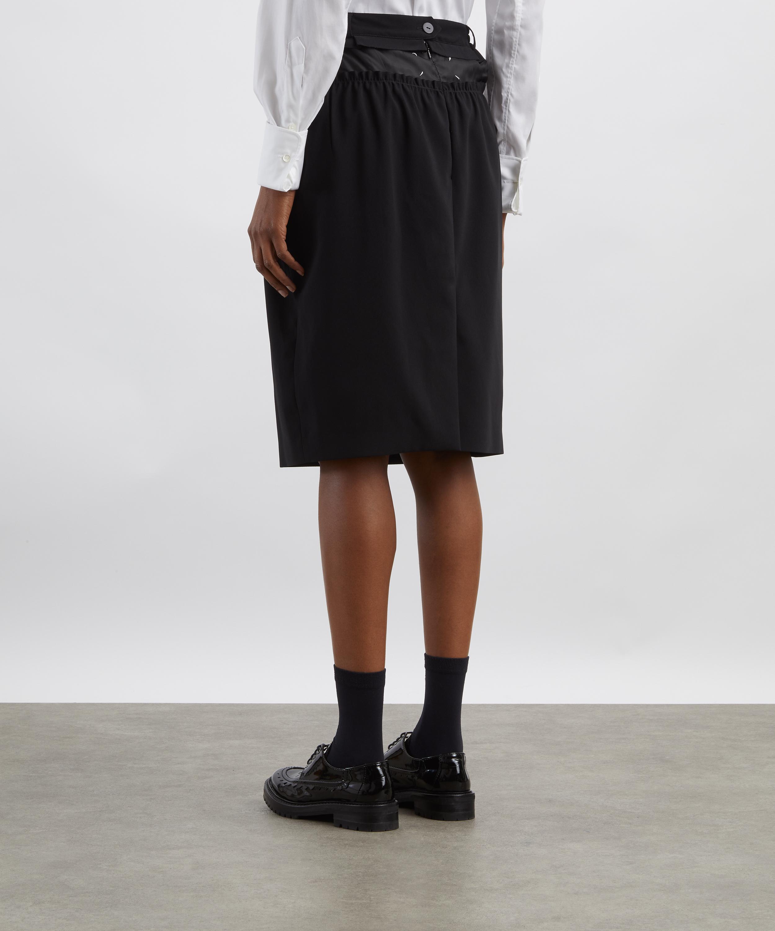 Maison Margiela - Satin Waist Woven Midi Skirt image number 3