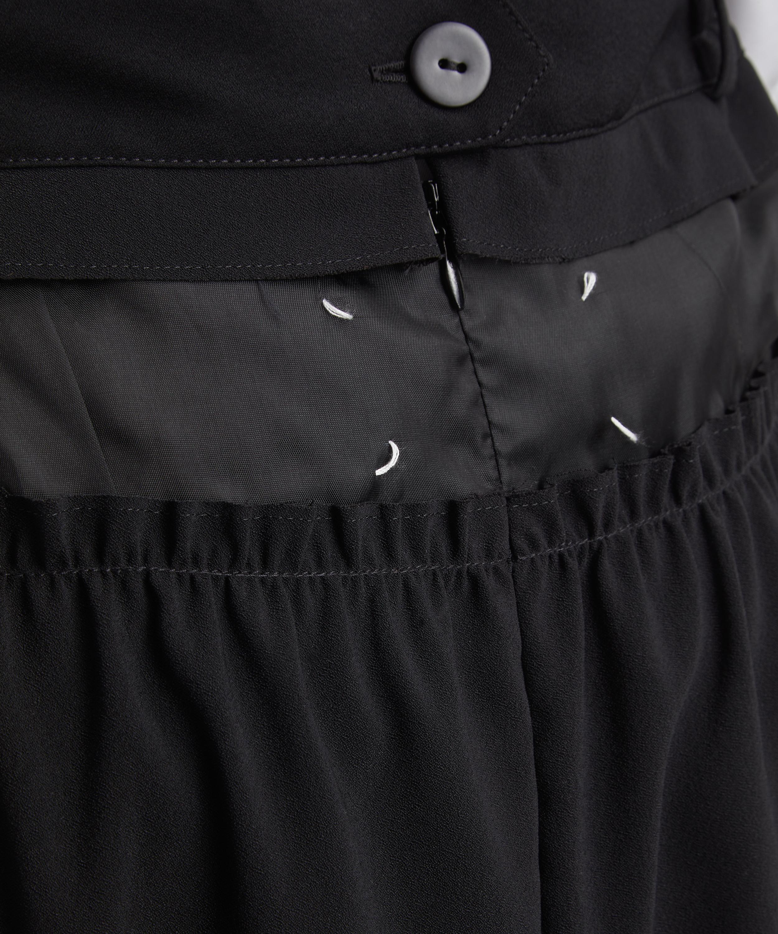 Maison Margiela - Satin Waist Woven Midi Skirt image number 4