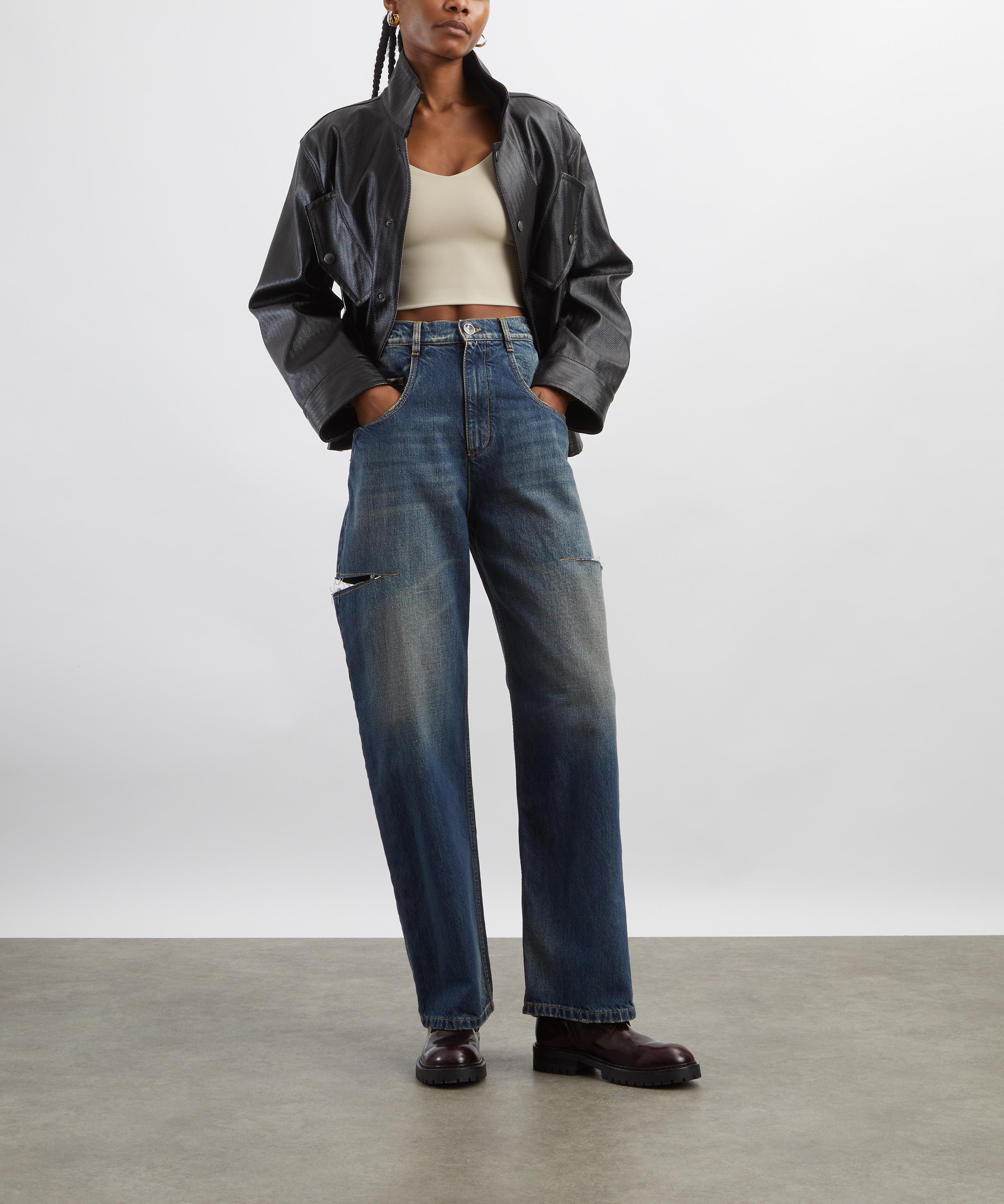 Maison Margiela - Ripped Barrel-Leg Jeans image number 1