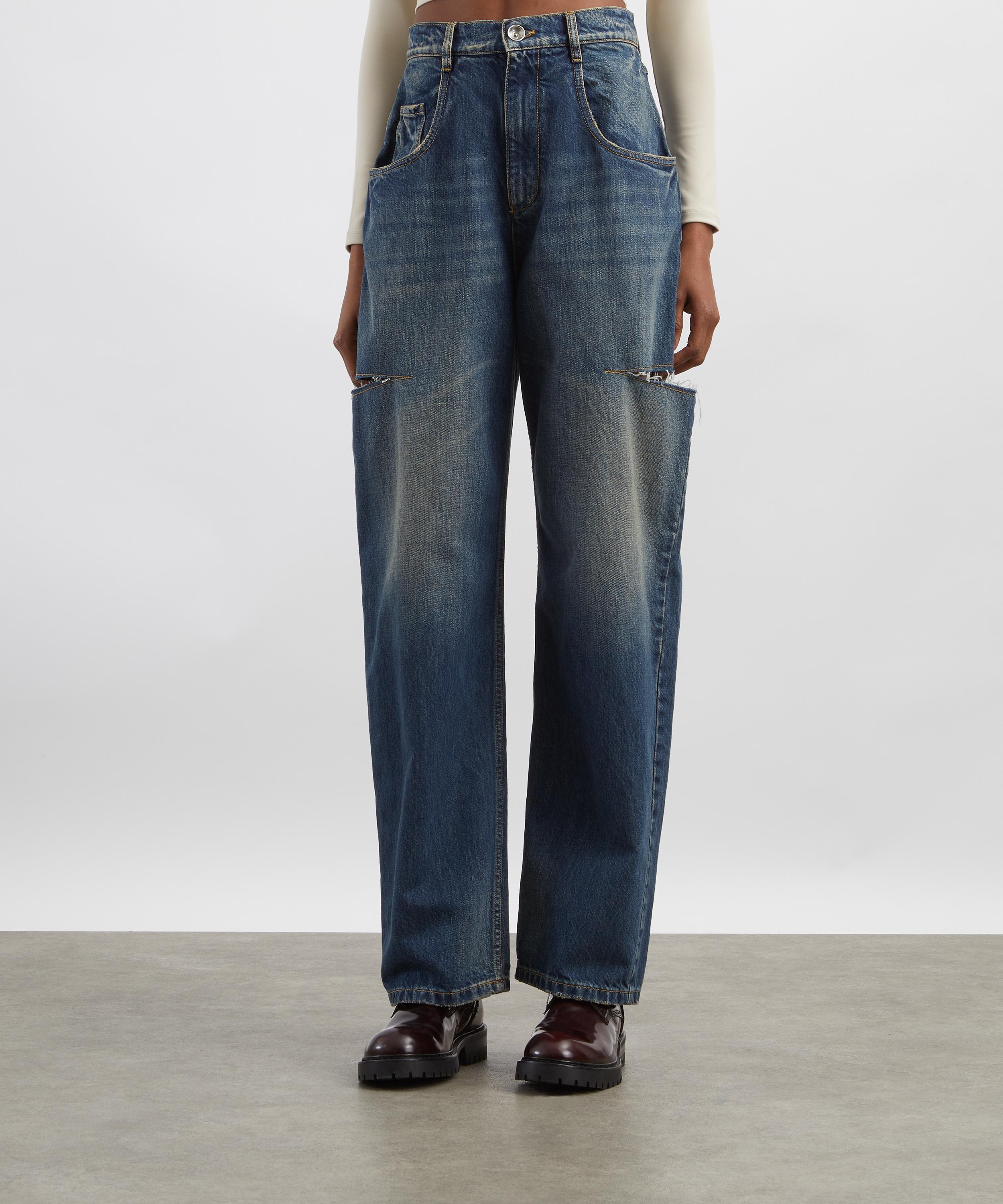 Maison Margiela - Ripped Barrel-Leg Jeans image number 2