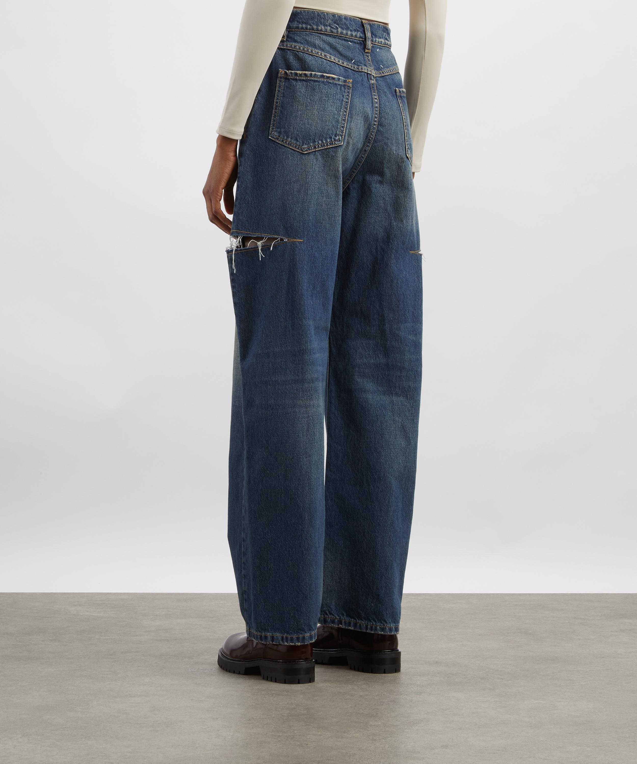 Maison Margiela - Ripped Barrel-Leg Jeans image number 3