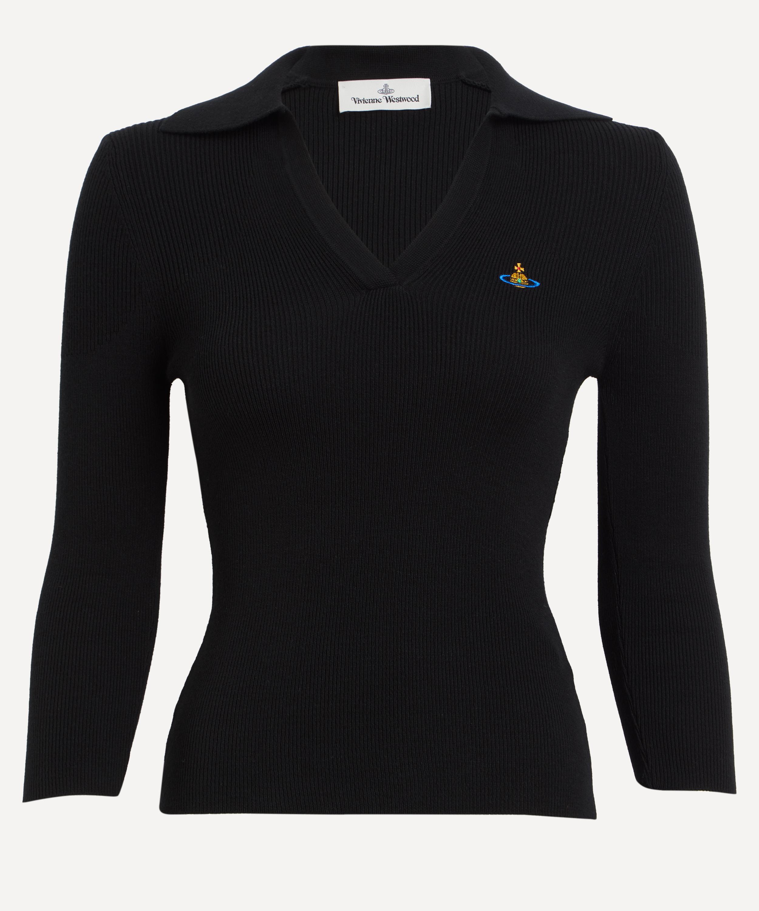 Vivienne Westwood - Marina Black Polo Jumper image number 0