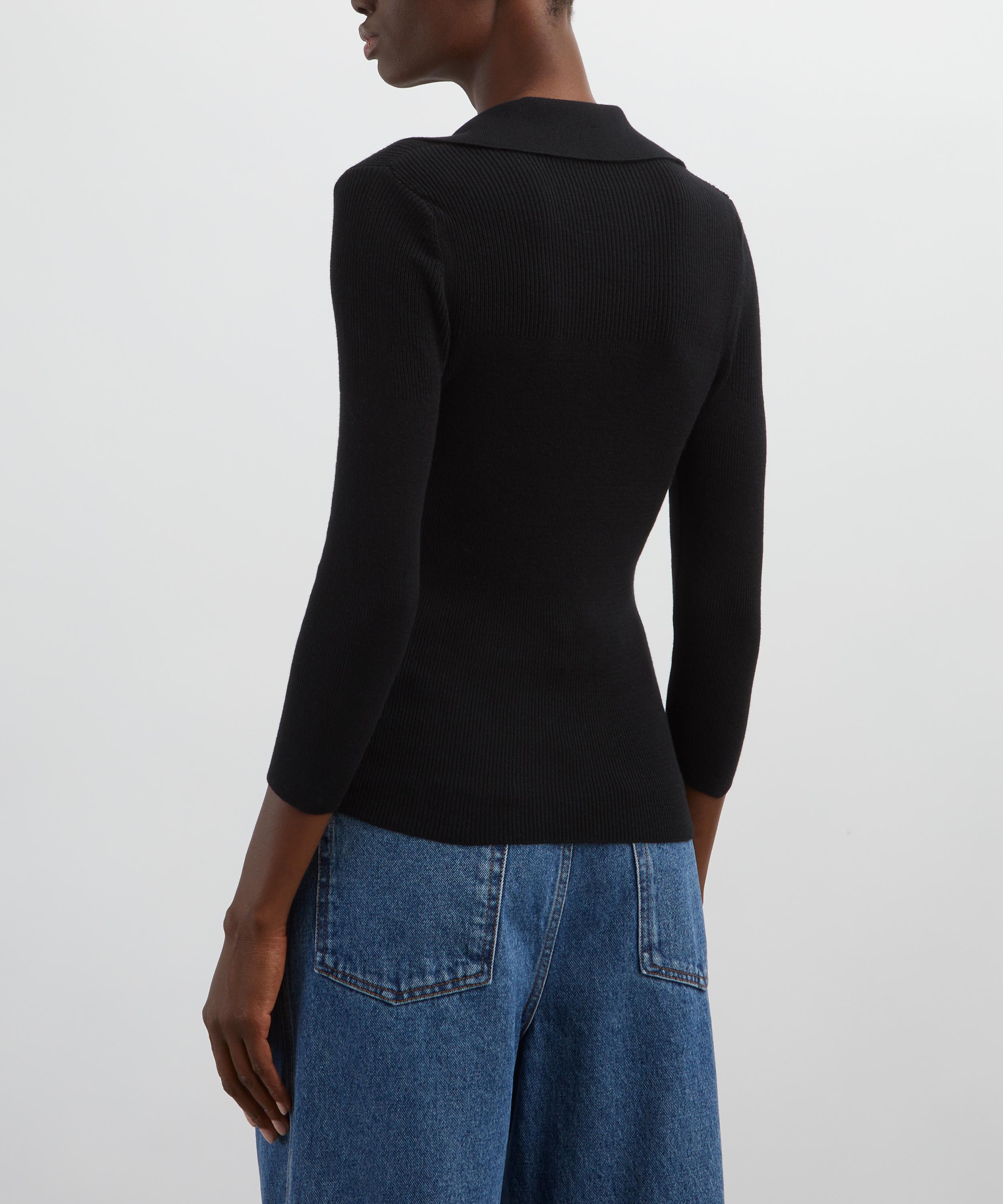 Vivienne Westwood - Marina Black Polo Jumper image number 3