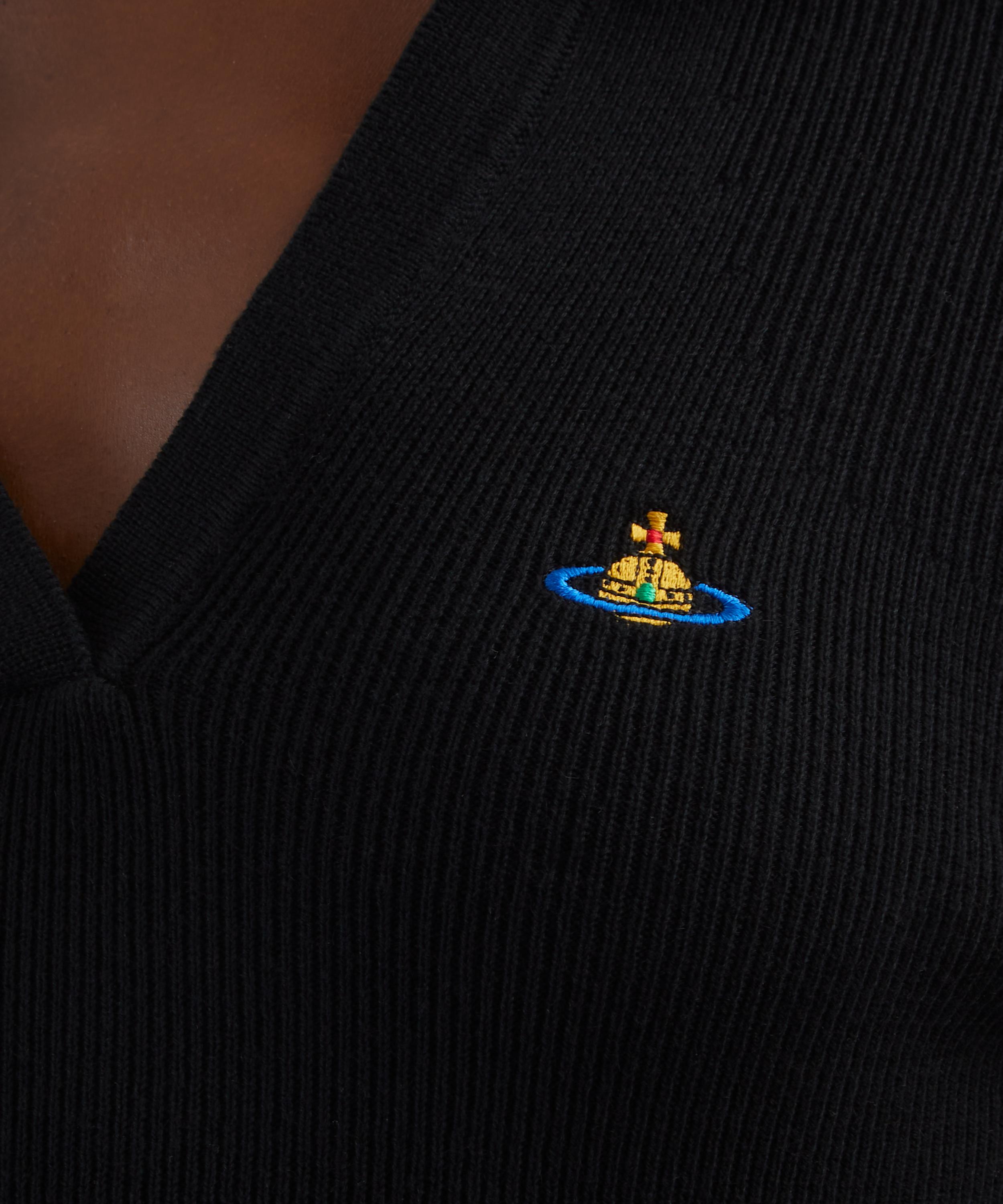 Vivienne Westwood - Marina Black Polo Jumper image number 4