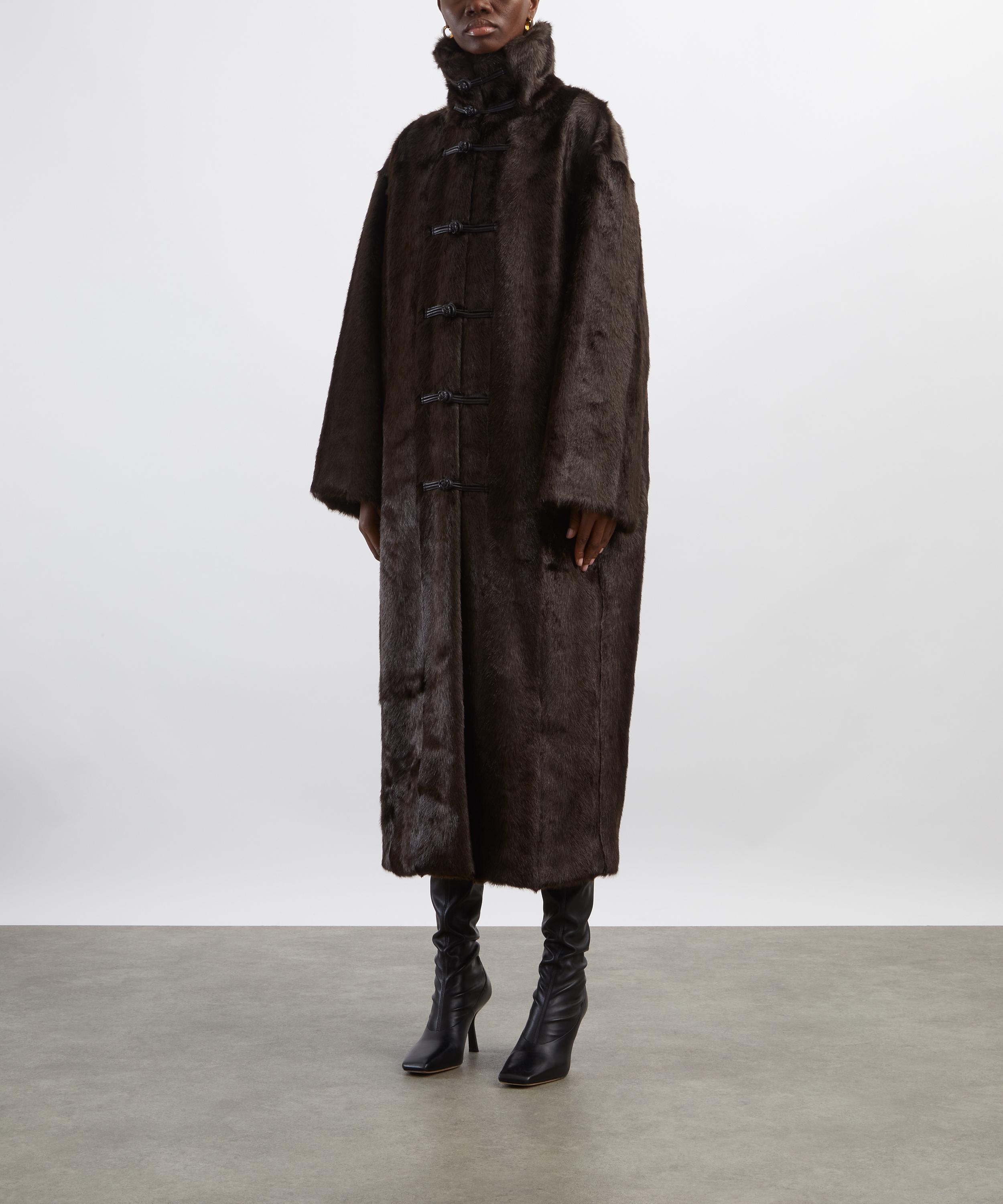 Róhe - Mandarin Faux Fur Coat image number 2