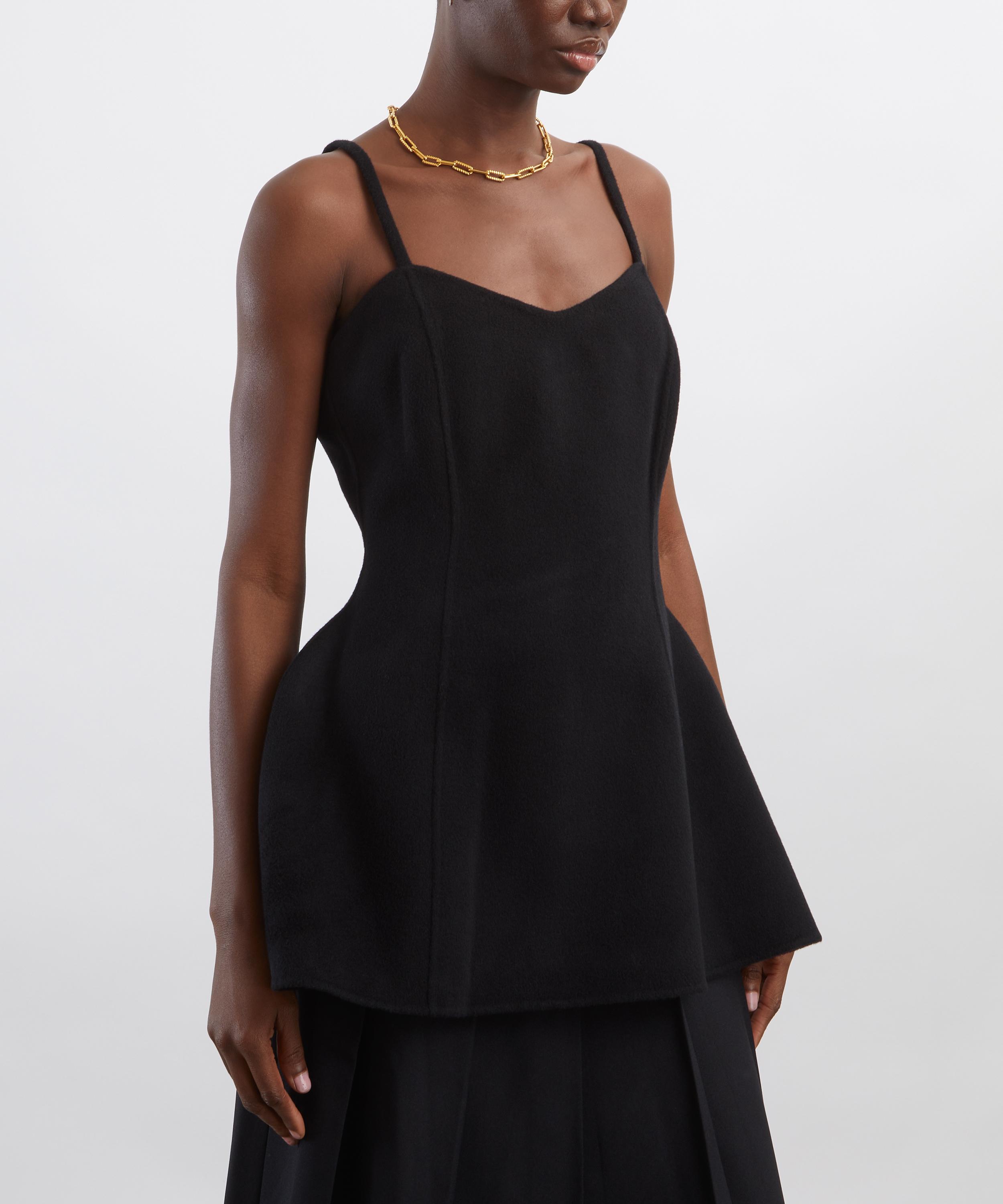 Róhe - Bustier Double-Faced Peplum Top image number 2