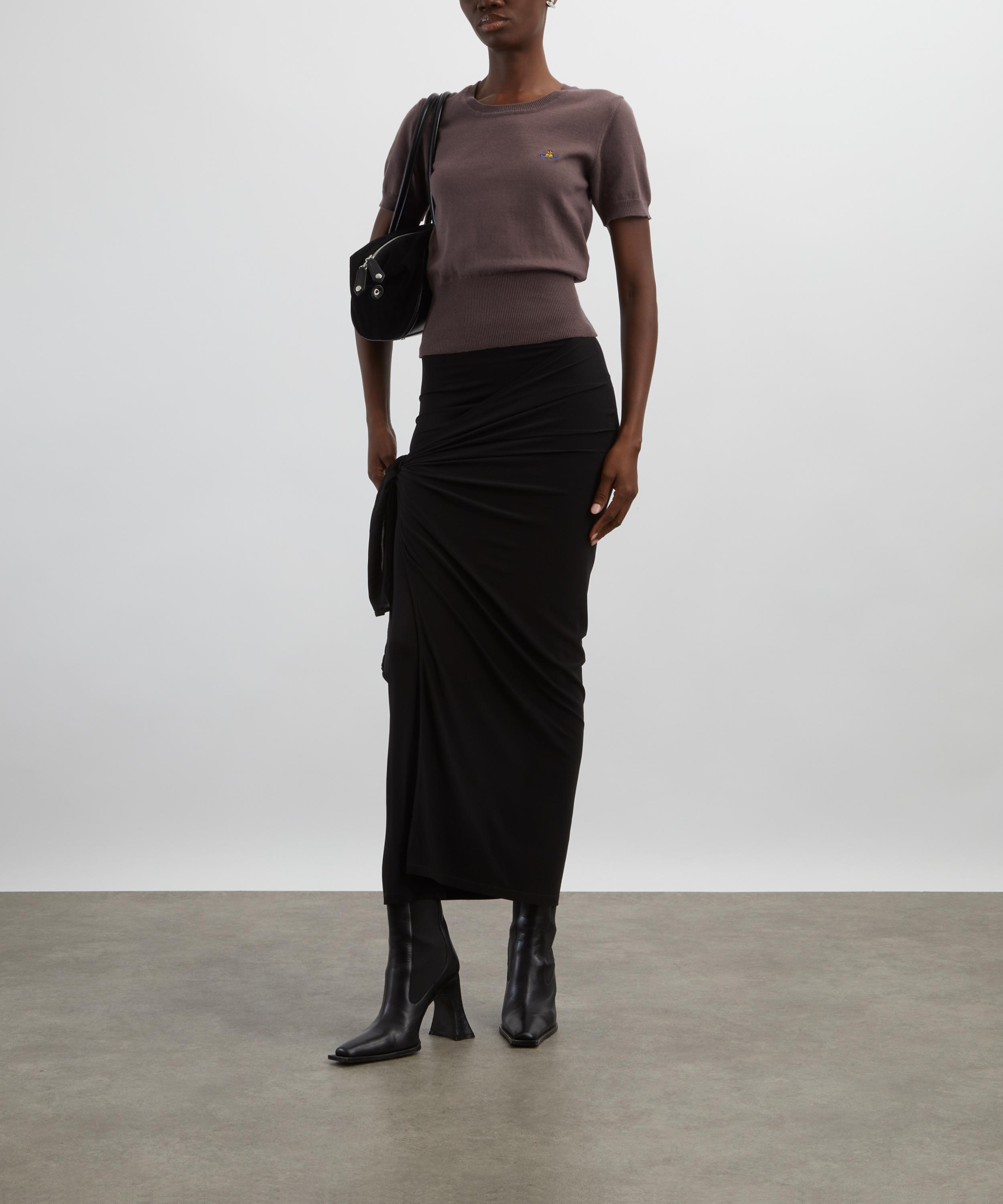 Vivienne Westwood - Bea Truffle Cotton-Cashmere Top image number 1
