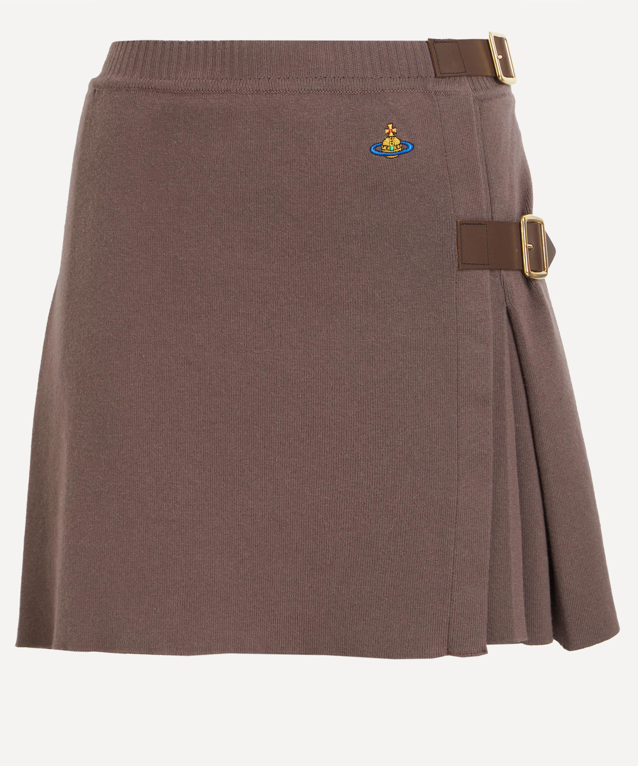 Vivienne Westwood - Bea Cotton-Cashmere Kilt Mini Skirt image number 0