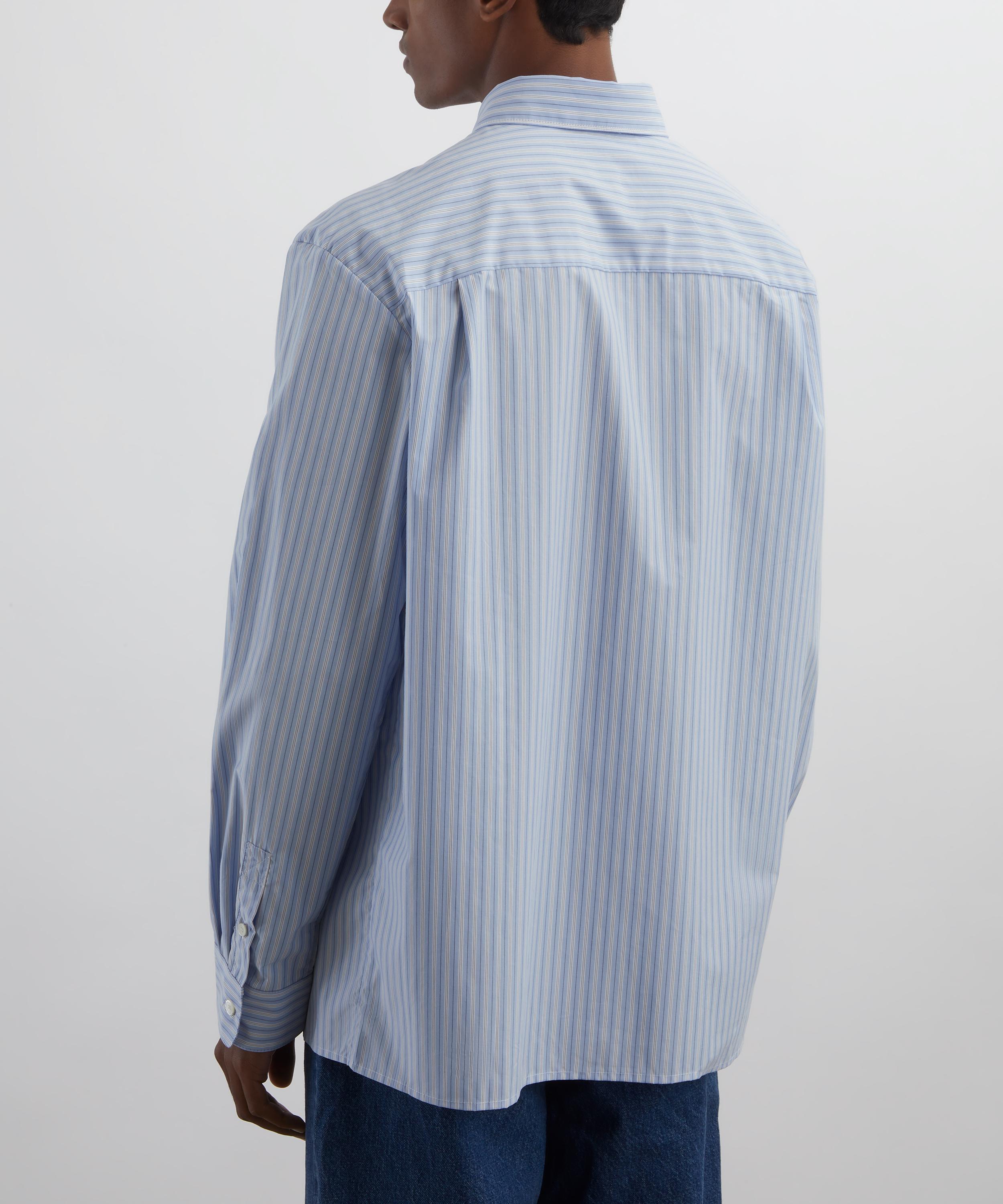 A.P.C. - Malo Blue Striped Cotton Shirt image number 3