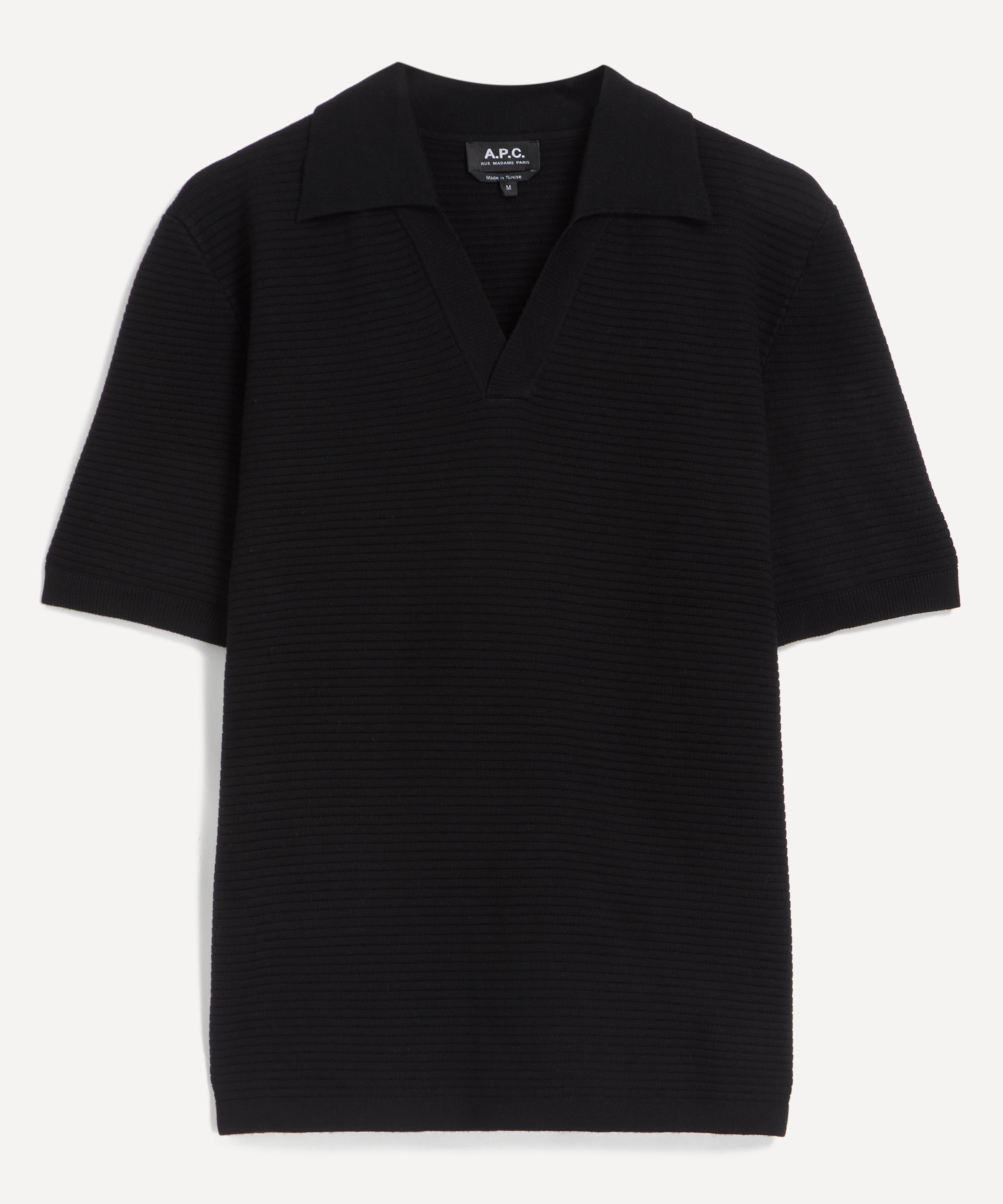 A.P.C. - Black Livio Polo Shirt image number 0