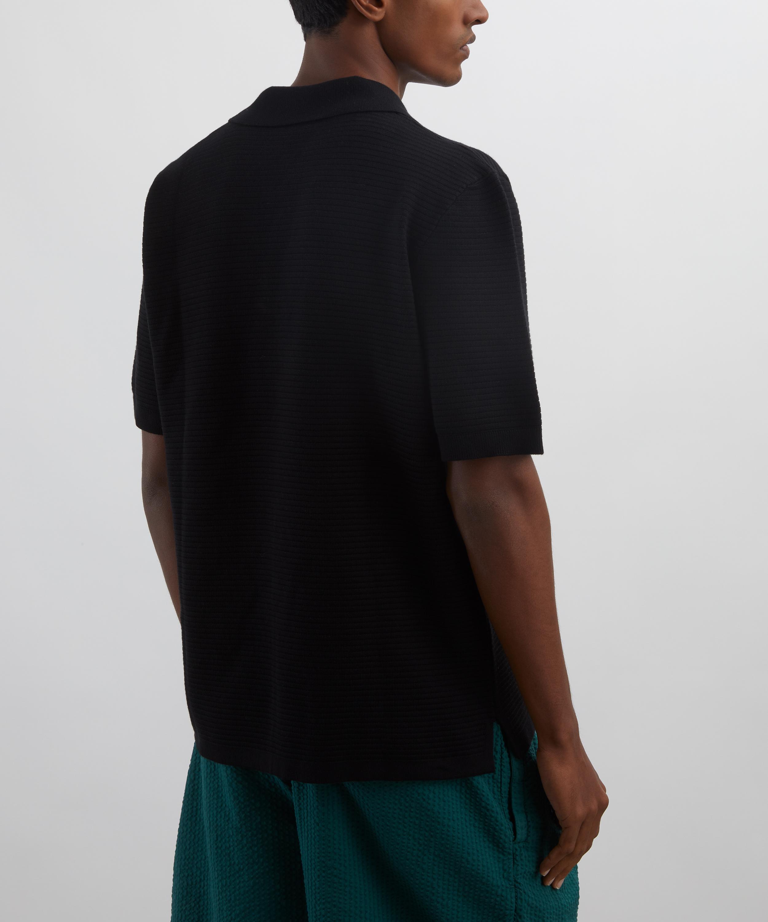 A.P.C. - Black Livio Polo Shirt image number 3
