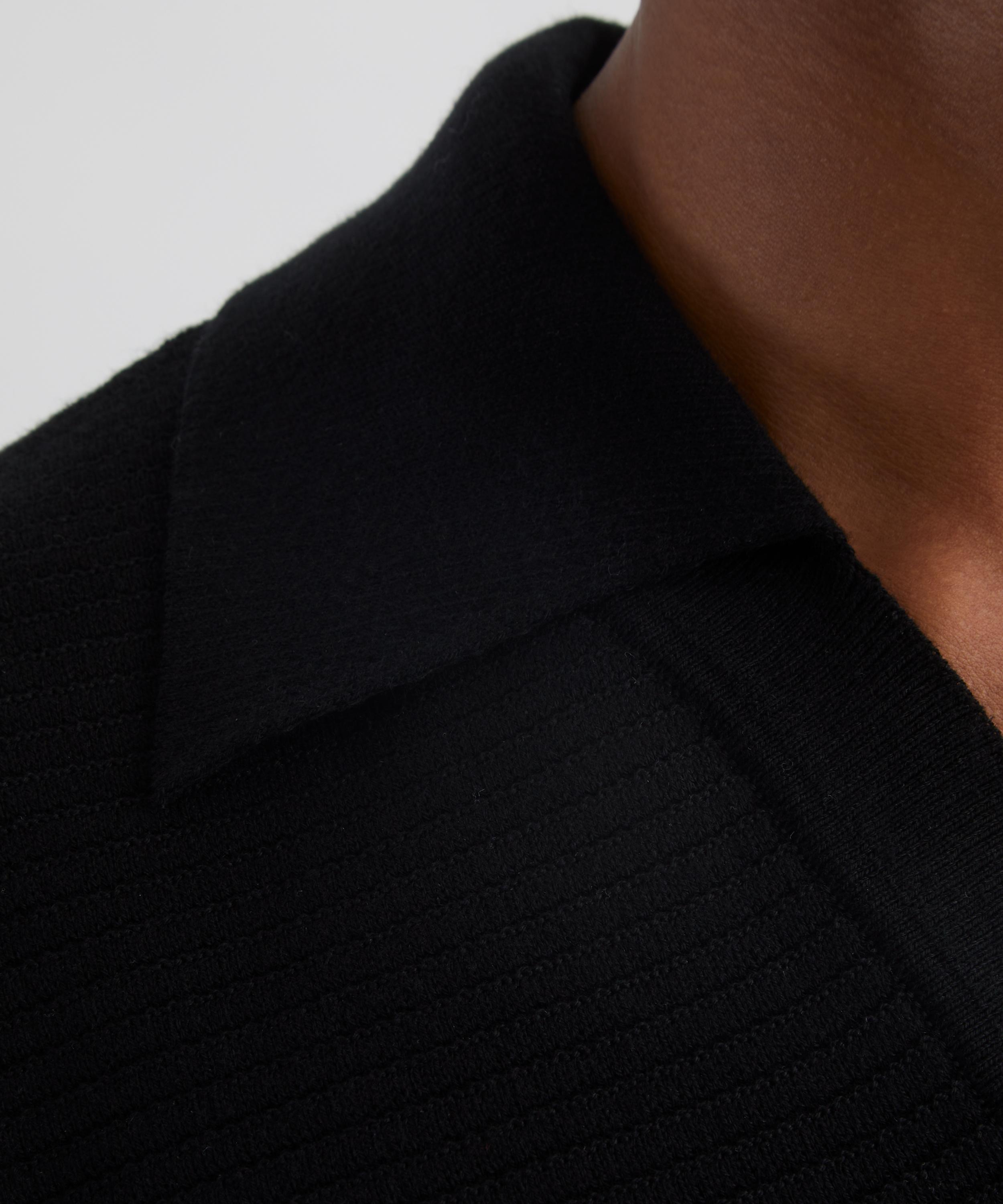 A.P.C. - Black Livio Polo Shirt image number 4