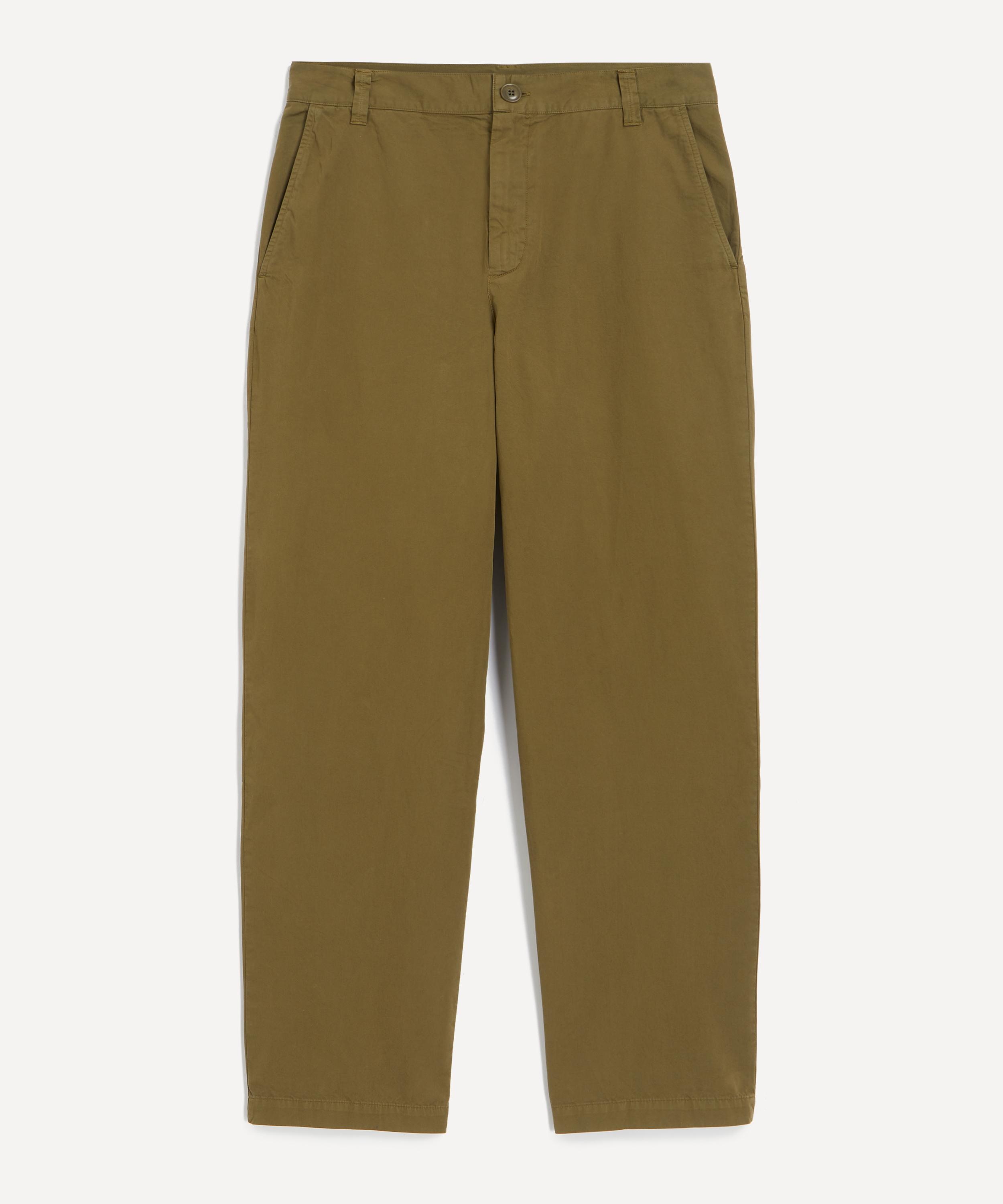 A.P.C. - Sage Green Lawrence Cotton Chinos image number 0