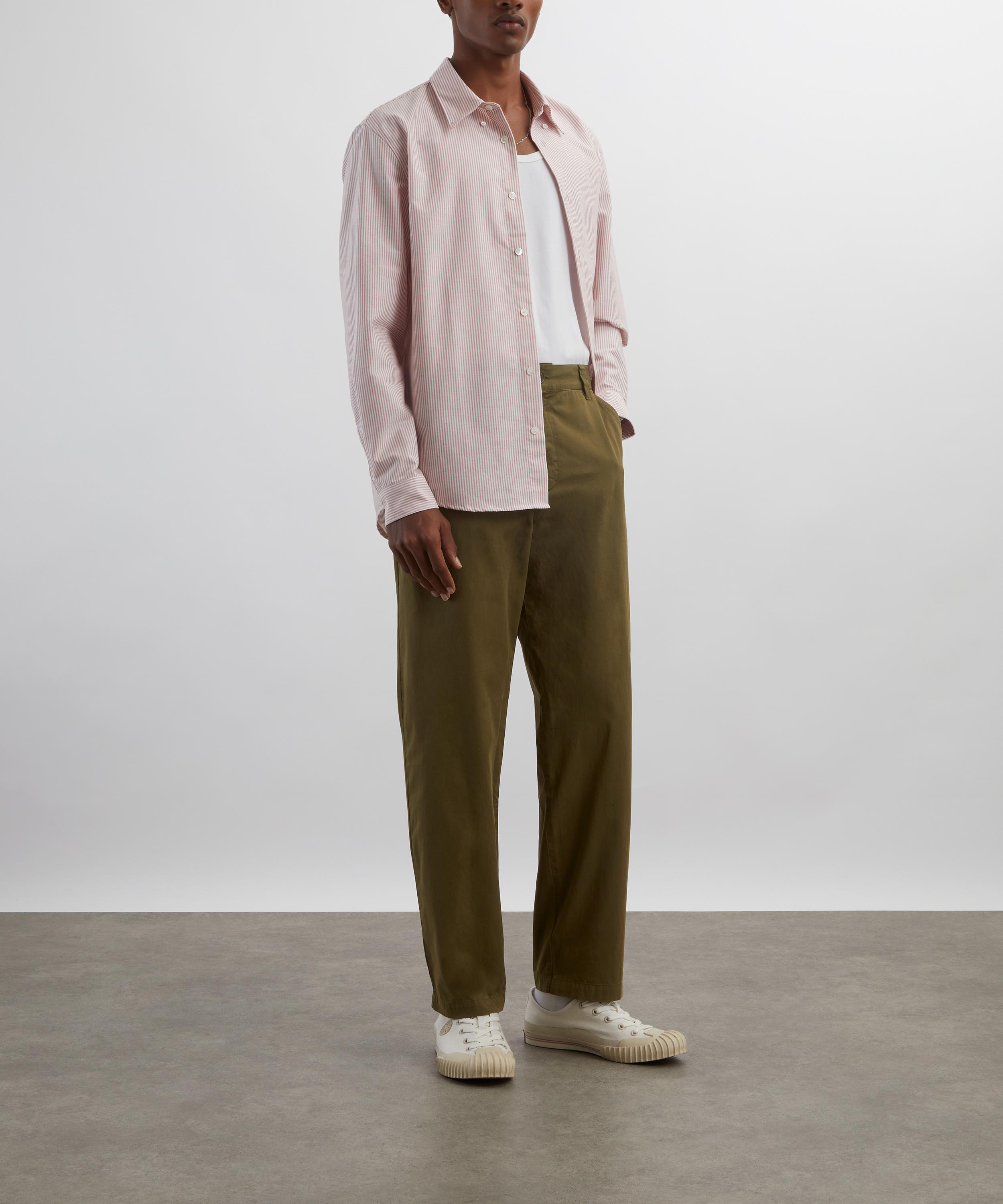 A.P.C. - Sage Green Lawrence Cotton Chinos image number 1