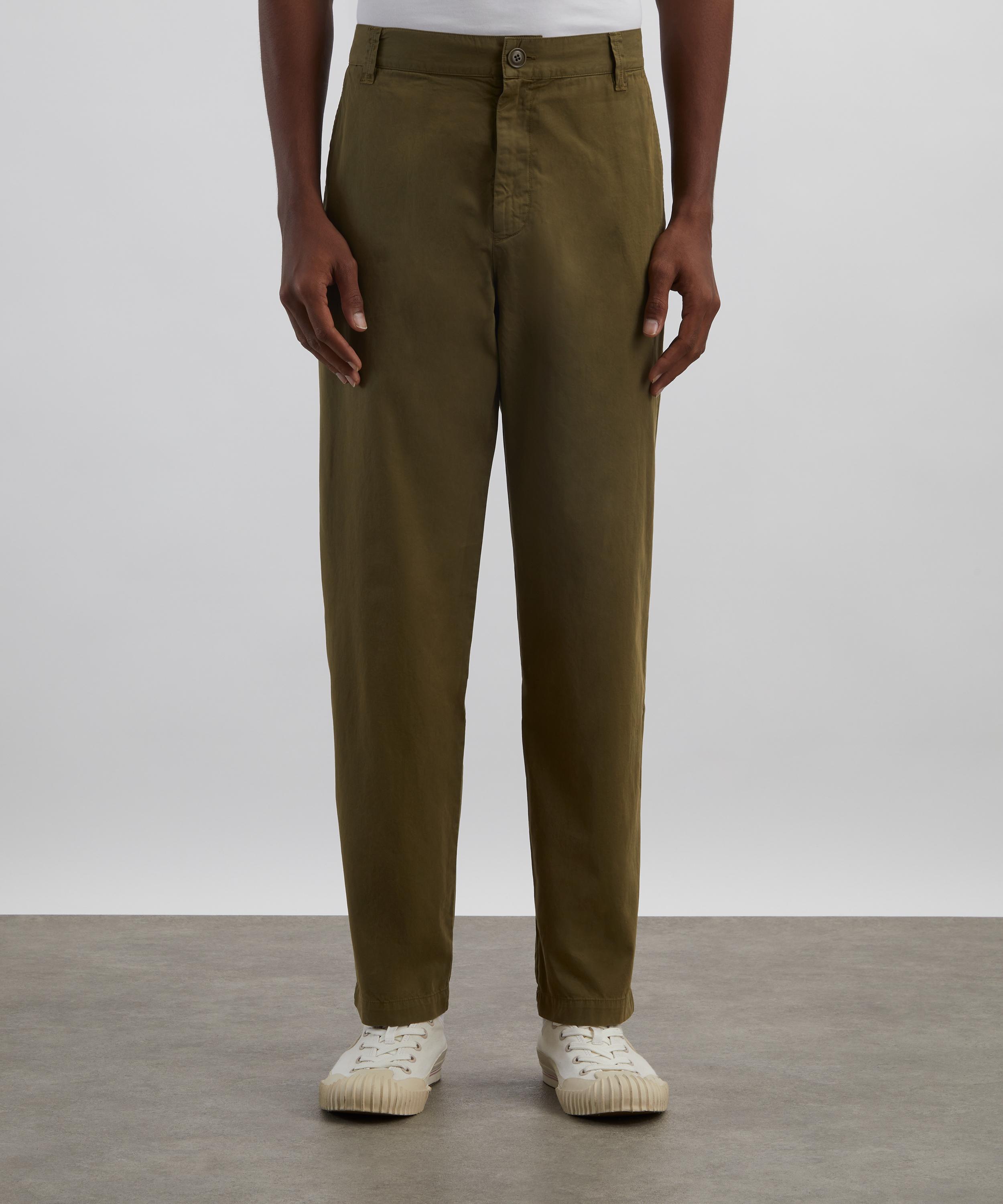 A.P.C. - Sage Green Lawrence Cotton Chinos image number 2