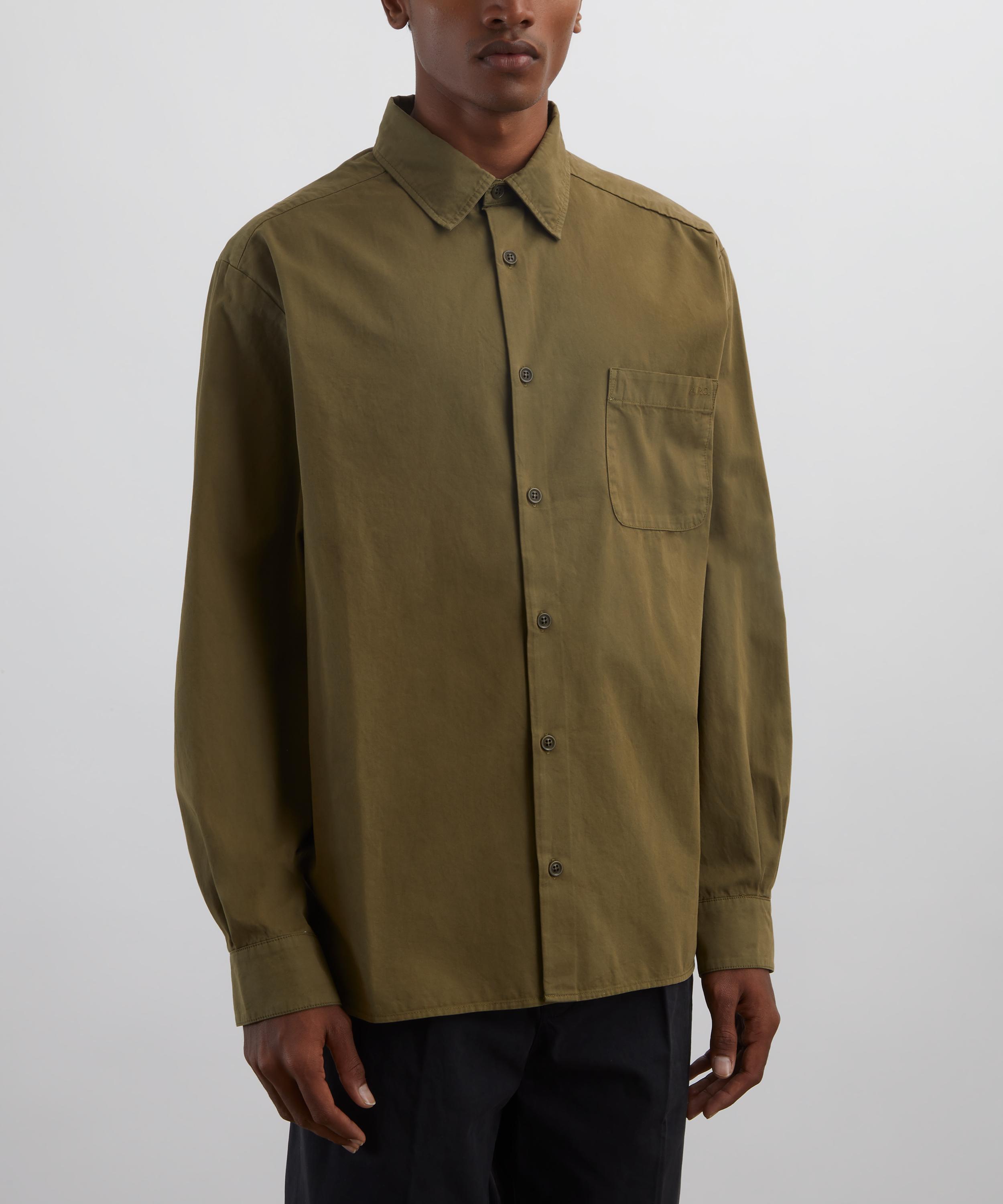 A.P.C. - Khaki Malo Cotton Shirt image number 2