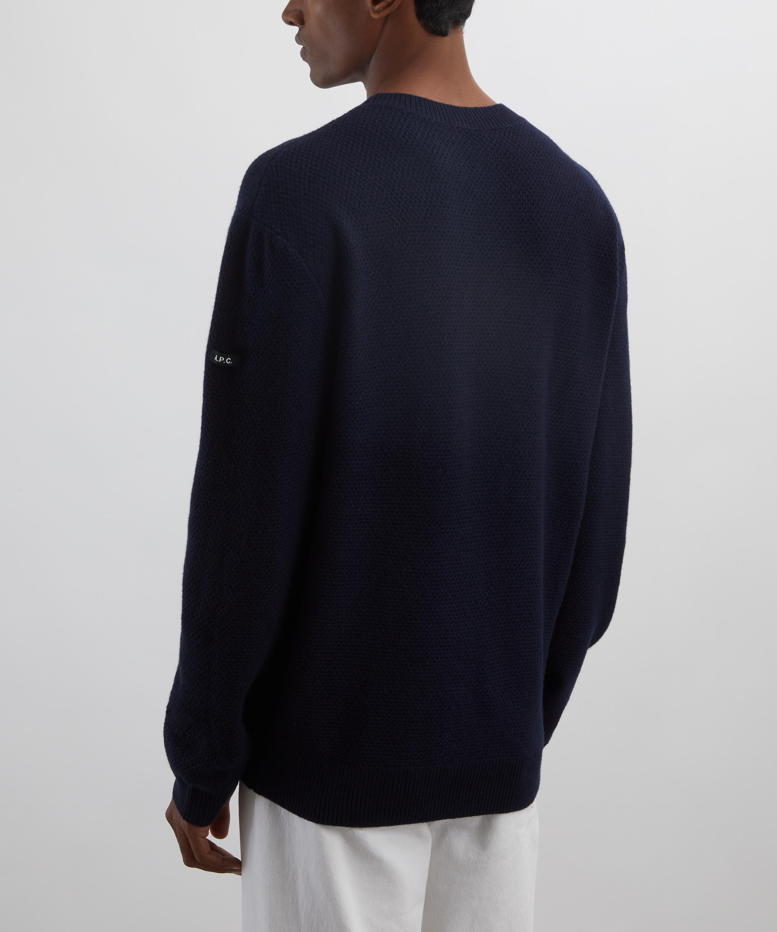 A.P.C. - Dark Navy Thomas Wool Jumper image number 3