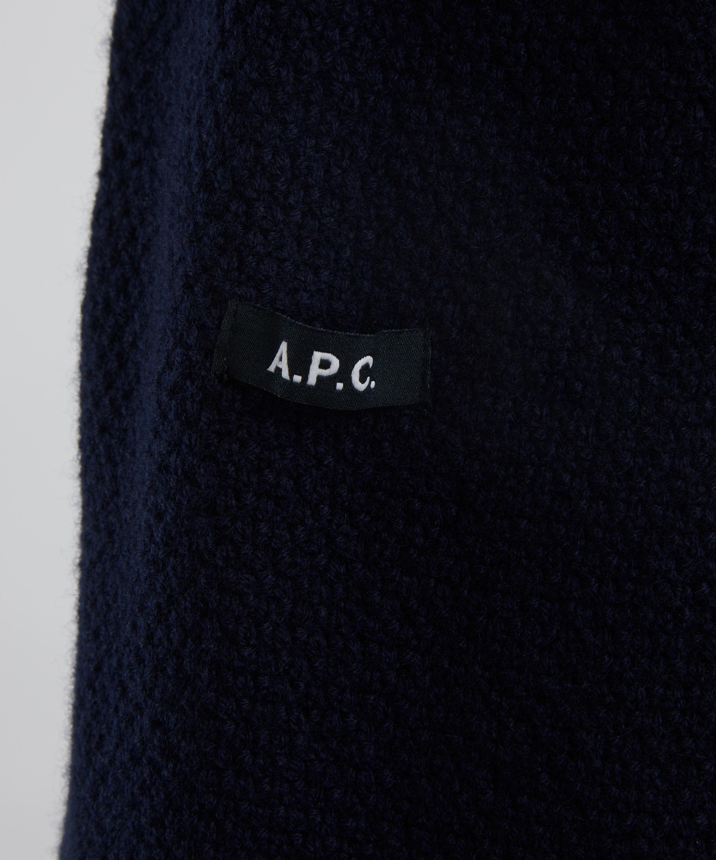 A.P.C. - Dark Navy Thomas Wool Jumper image number 4