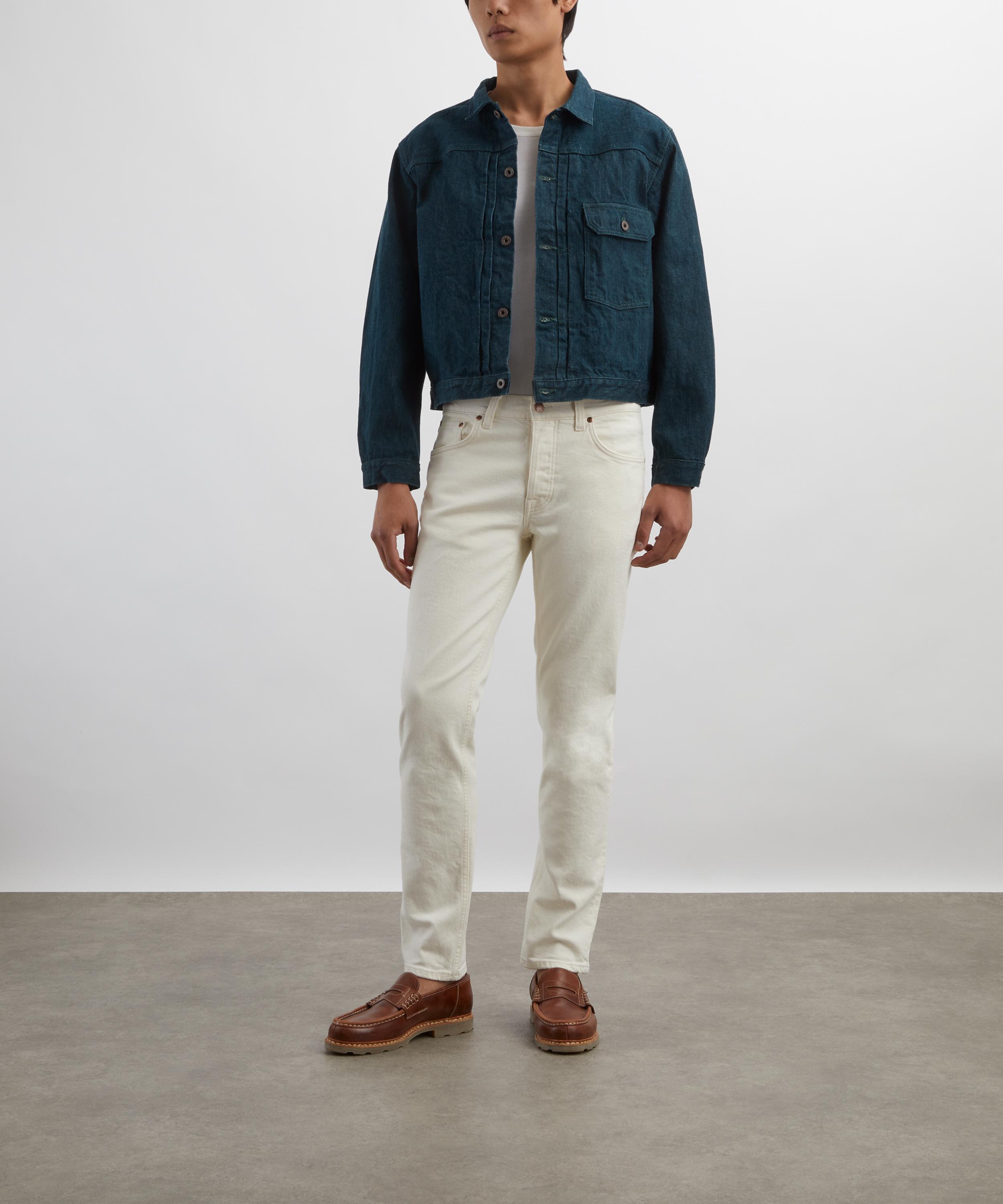 Nudie Jeans - Solid Ollie Ivory Slim-Fit Jeans image number 1