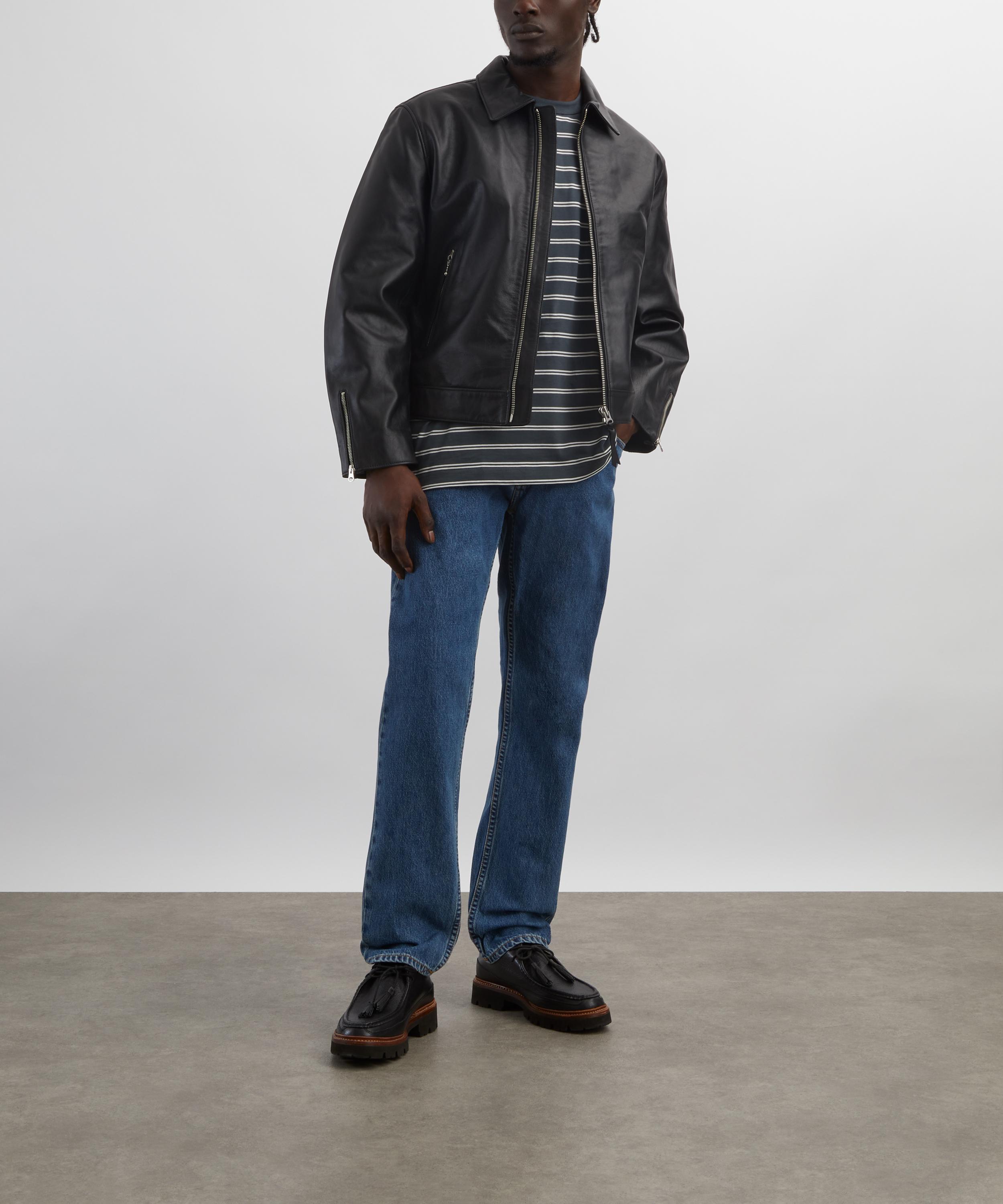 Nudie Jeans - Gritty Jackson Straight-Leg Jeans in Morning Mist image number 1