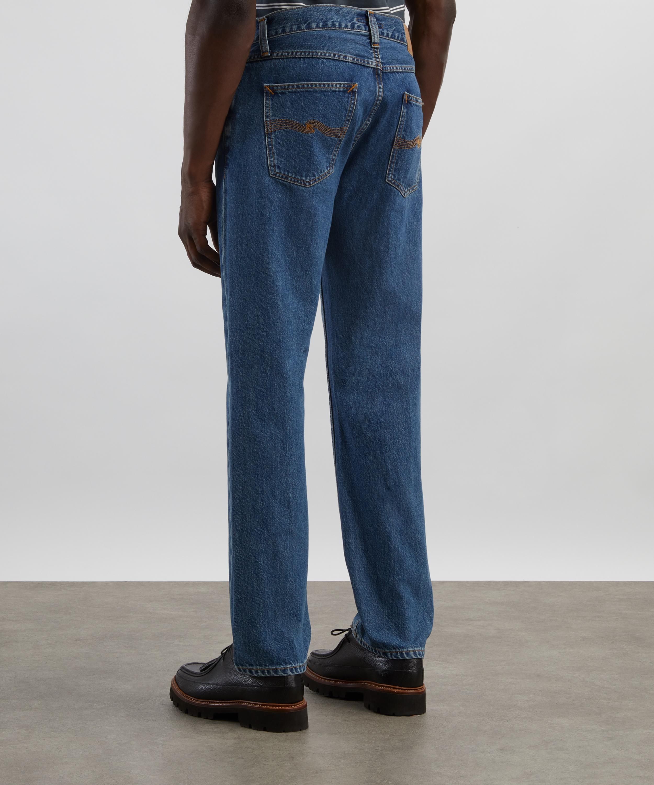 Nudie Jeans - Gritty Jackson Straight-Leg Jeans in Morning Mist image number 3