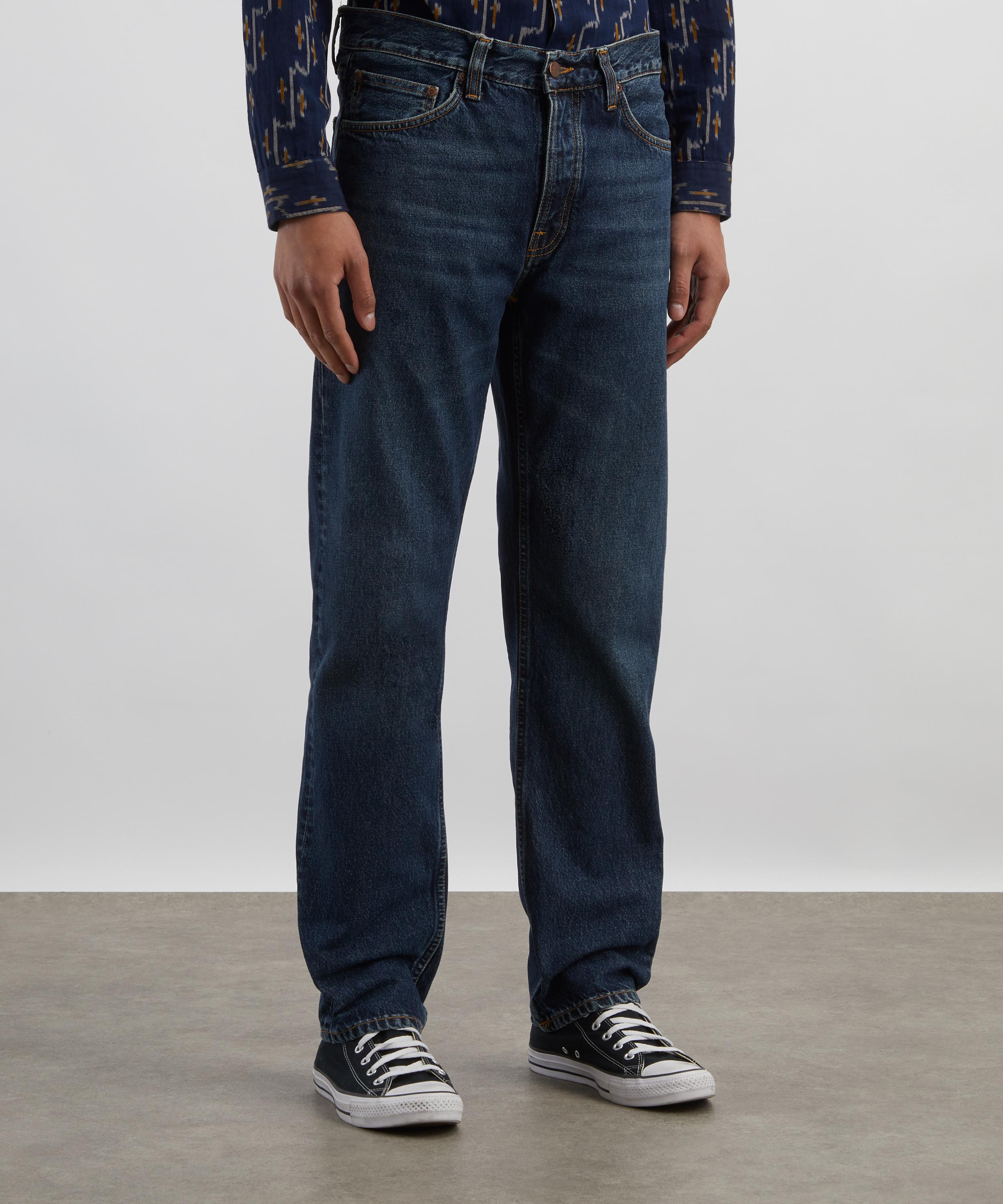 Nudie Jeans - Rad Rufus Blue Soil Straight-Leg Jeans image number 2