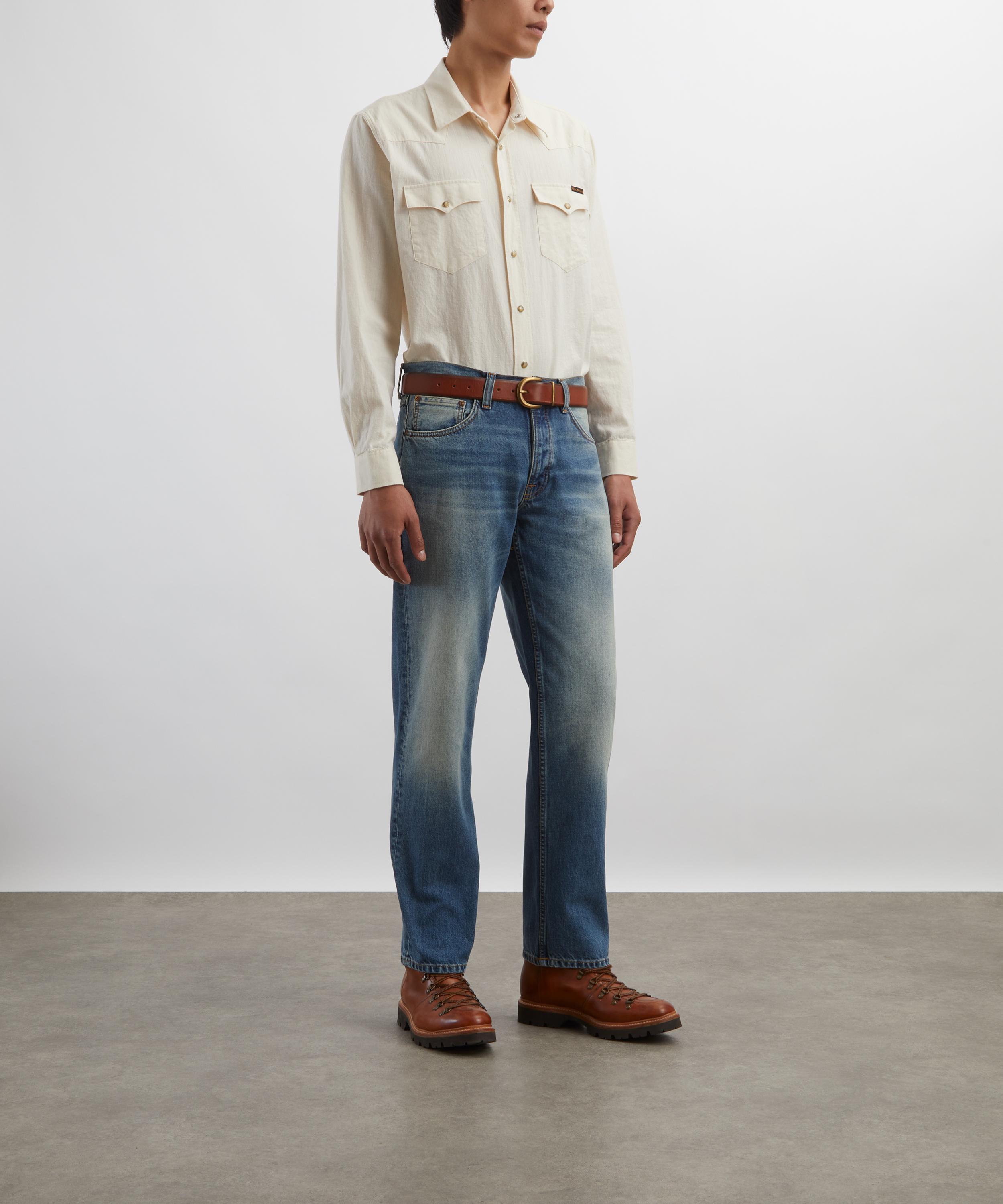 Nudie Jeans - Rad Rufus Summer Shadow Straight-Leg Jeans image number 1