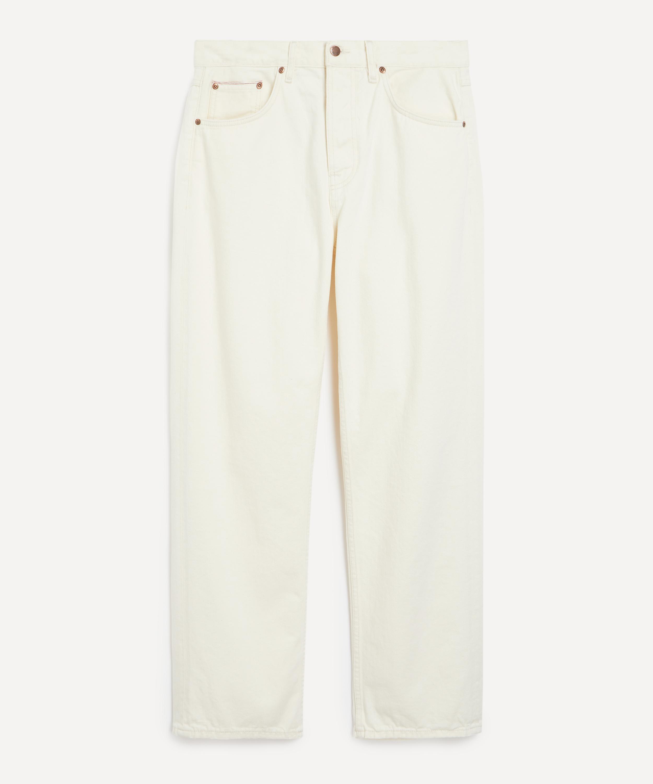 Nudie Jeans - Tuff Tony Ivory Selvedge Wide-Leg Jeans image number 0