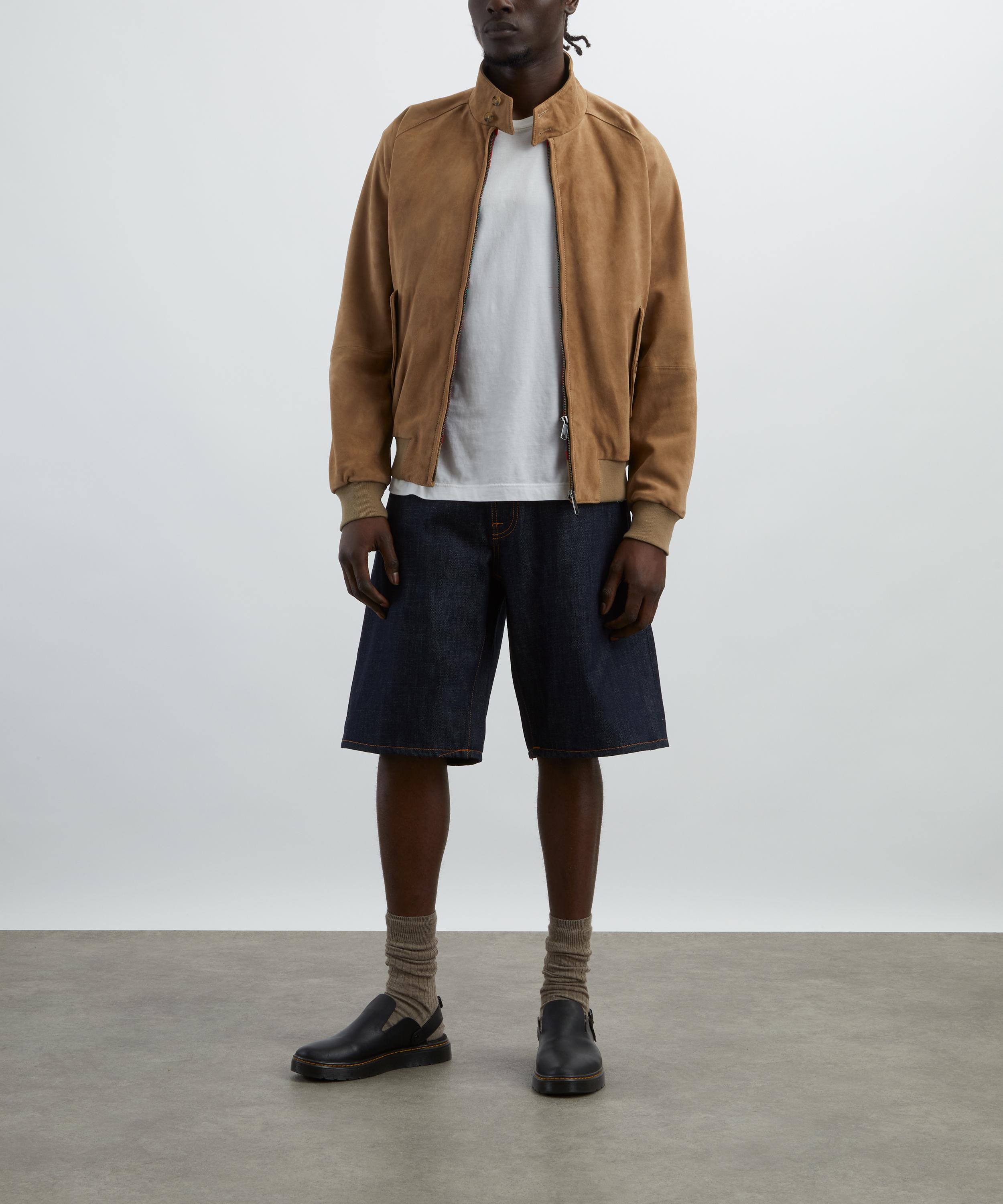 Nudie Jeans - Zeb Dry Streaky Denim Shorts image number 1