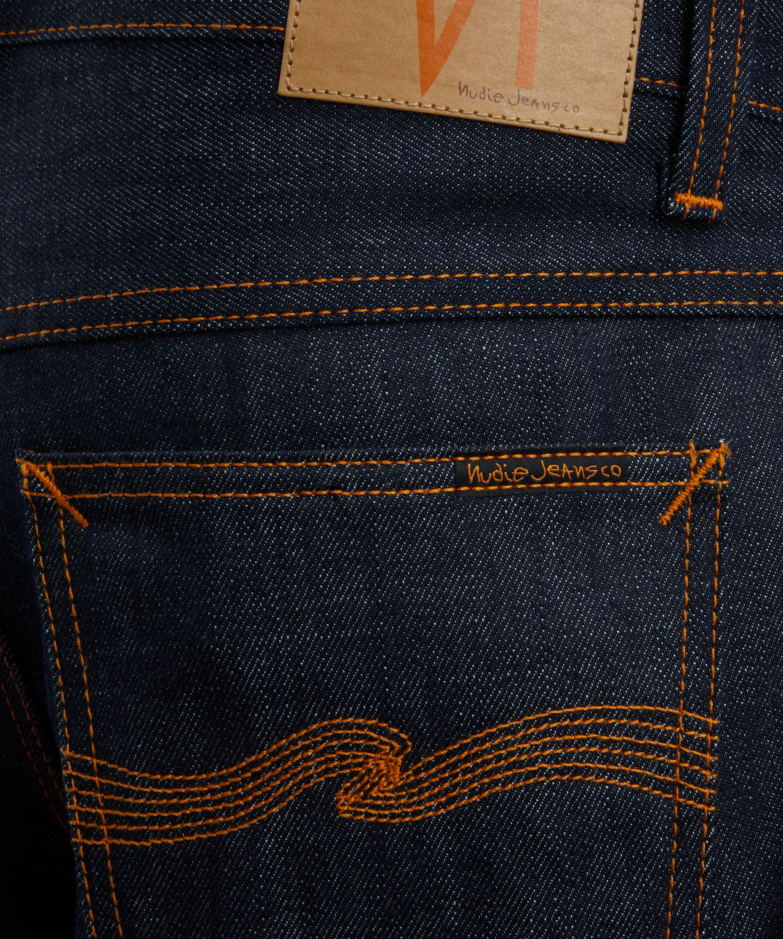 Nudie Jeans - Zeb Dry Streaky Denim Shorts image number 4