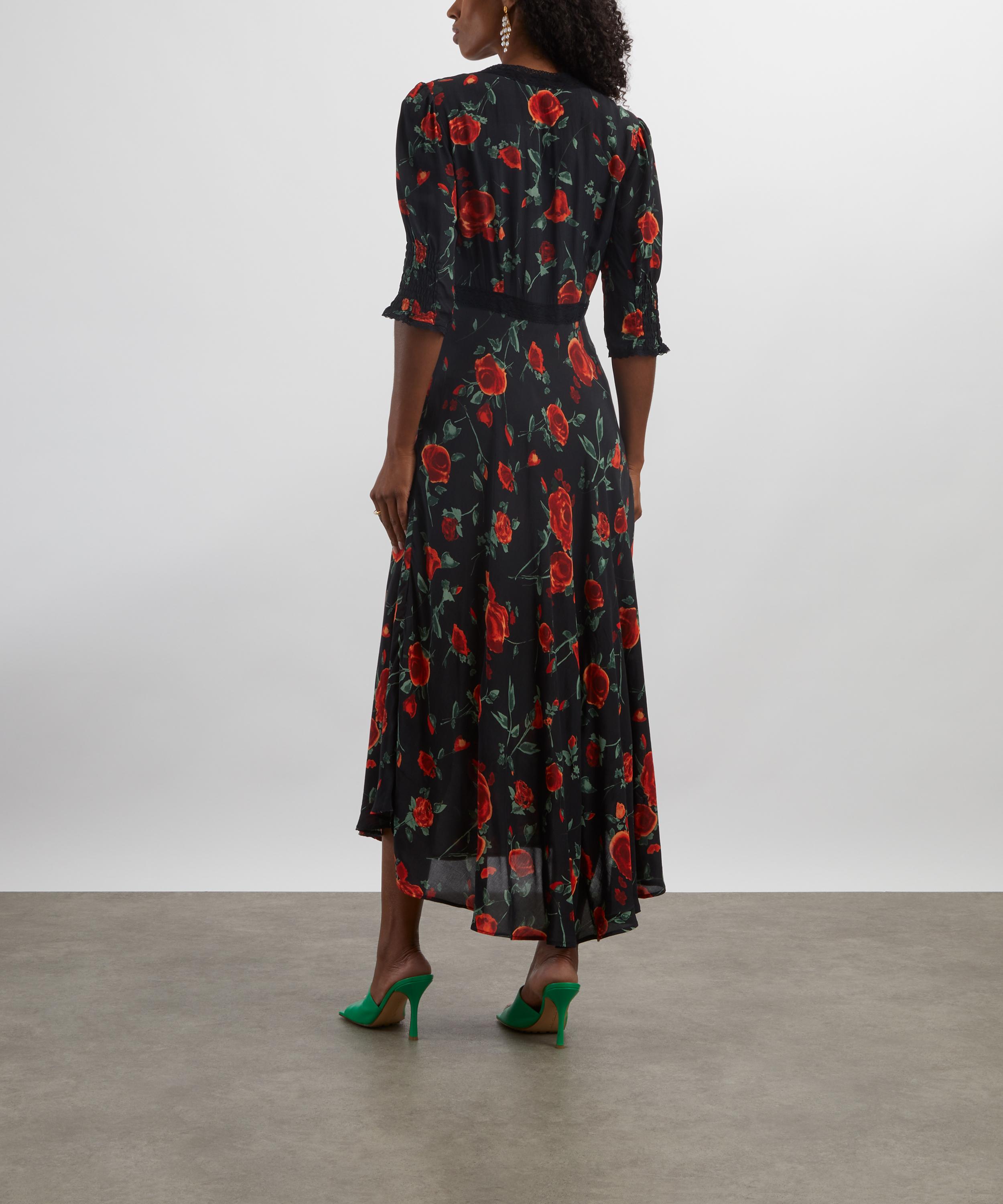 RIXO - Amina Claudia Rose Midi Dress image number 3