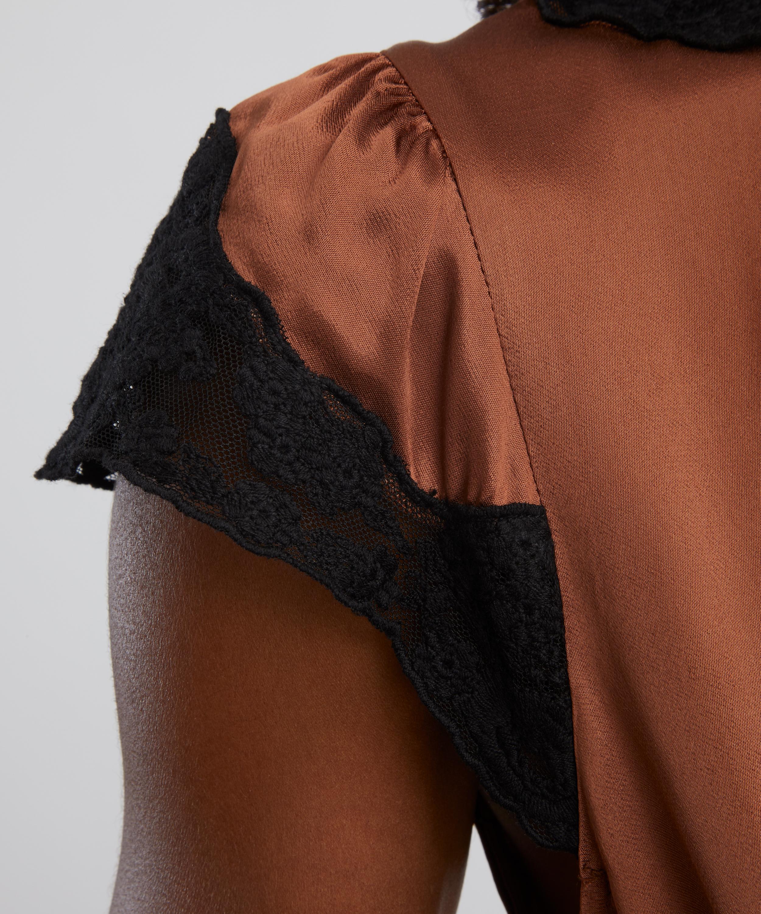 RIXO - Amari Bronze Midi Dress image number 4