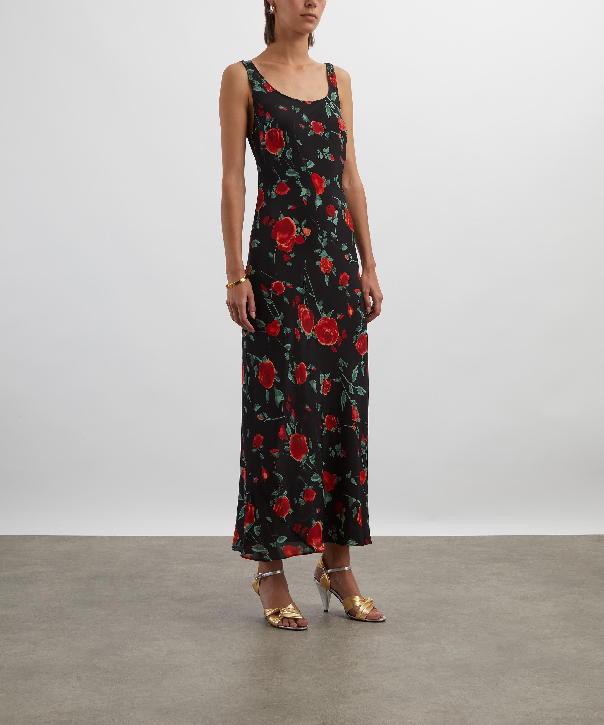 RIXO - Bondi Silk Midi Dress image number 2