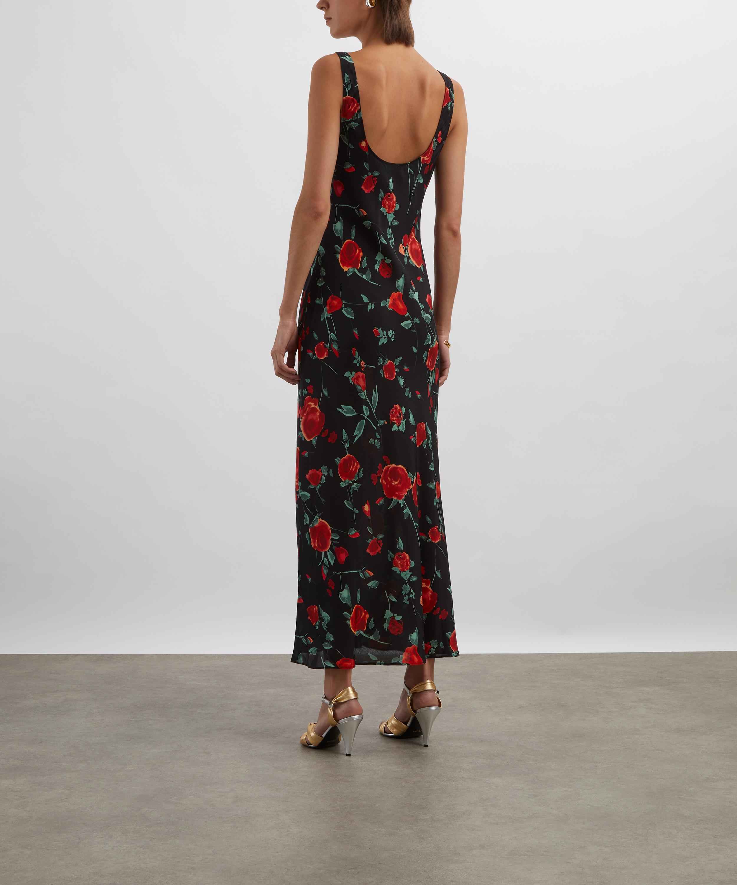 RIXO - Bondi Silk Midi Dress image number 3