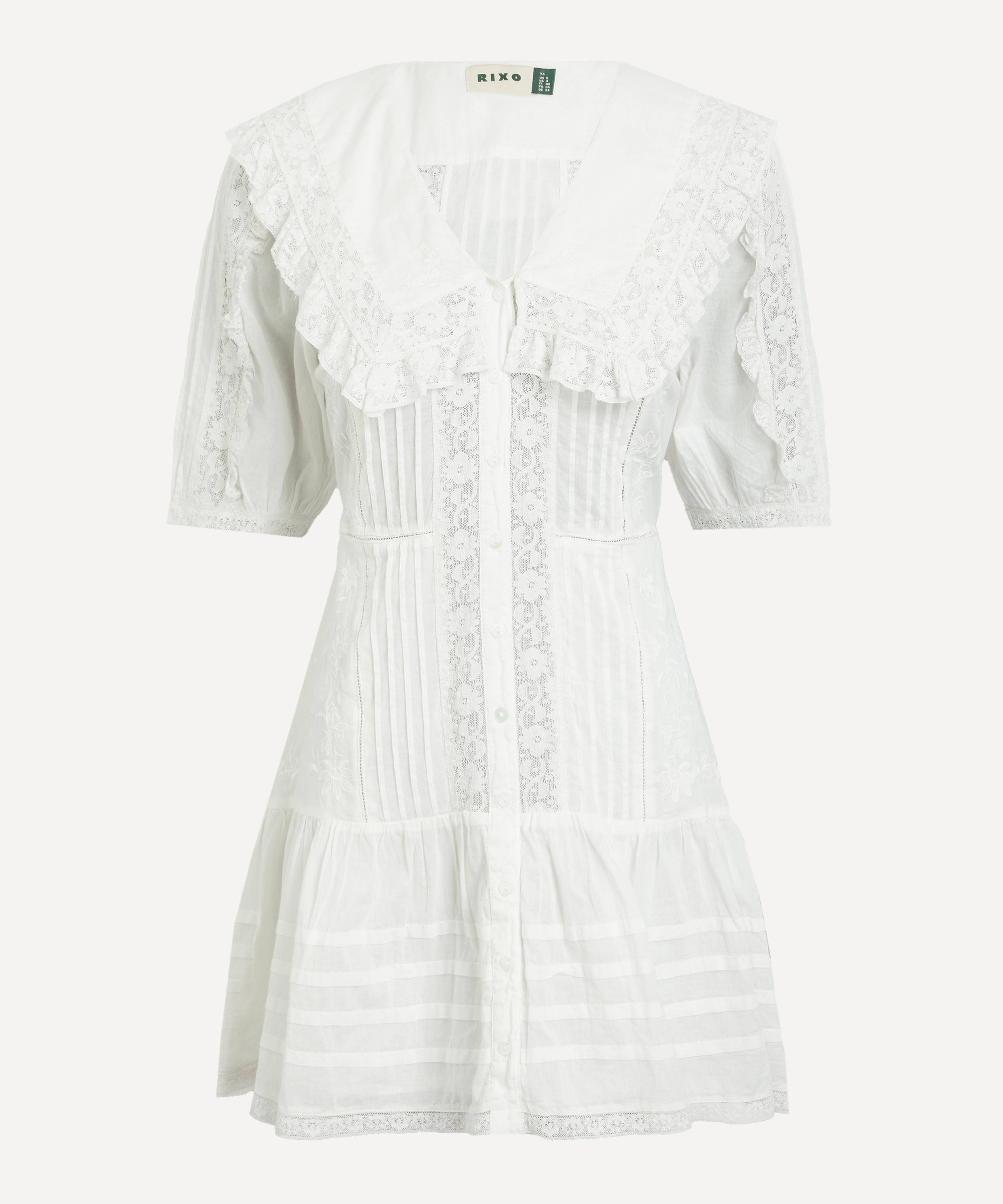 RIXO - Dove Cotton Mini Dress image number 0