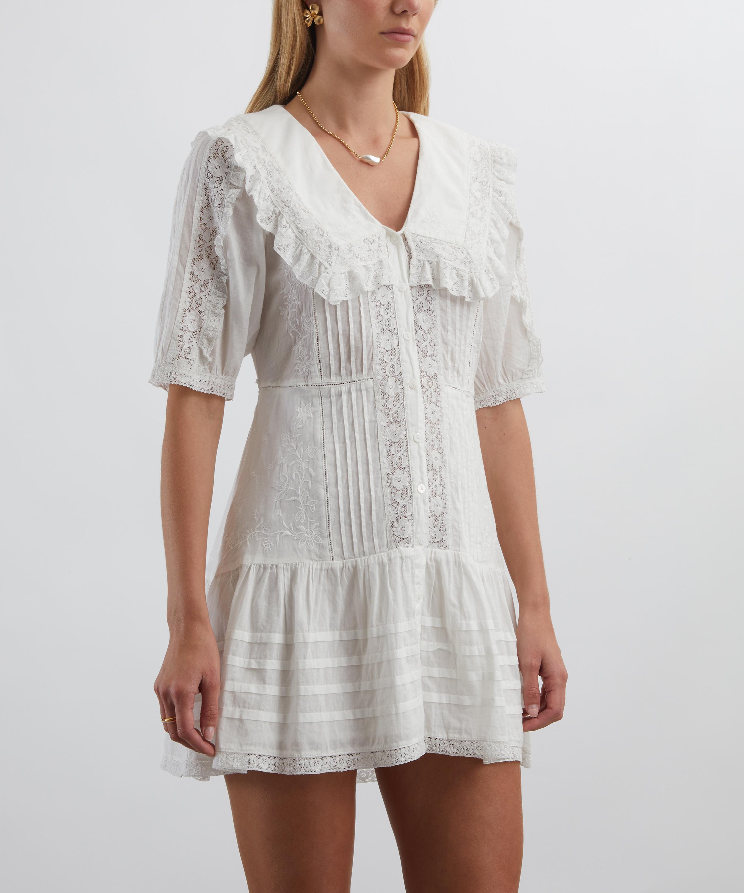 RIXO - Dove Cotton Mini Dress image number 2