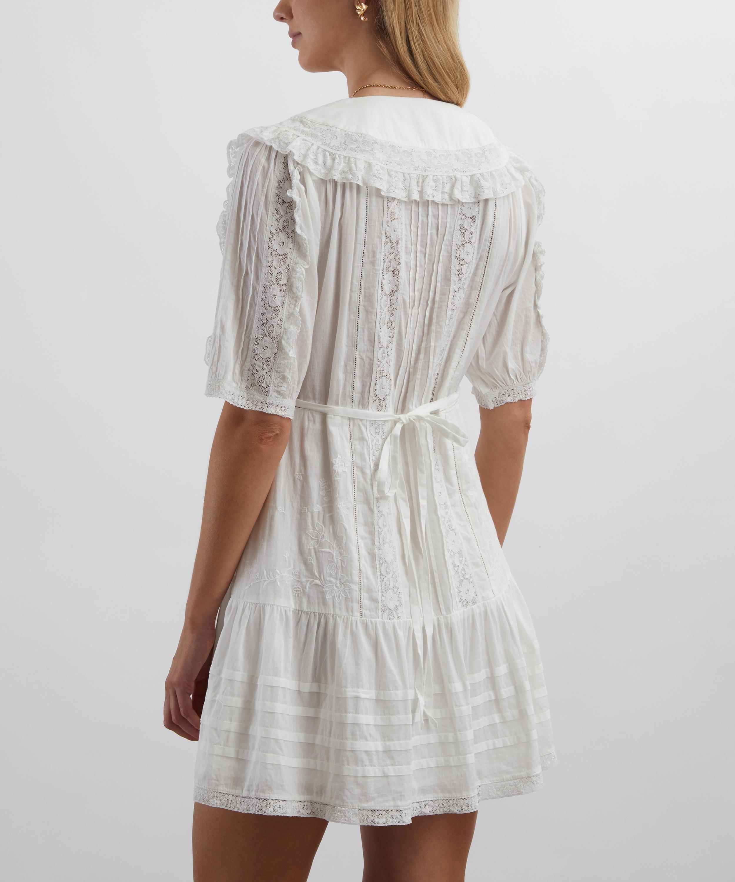 RIXO - Dove Cotton Mini Dress image number 3