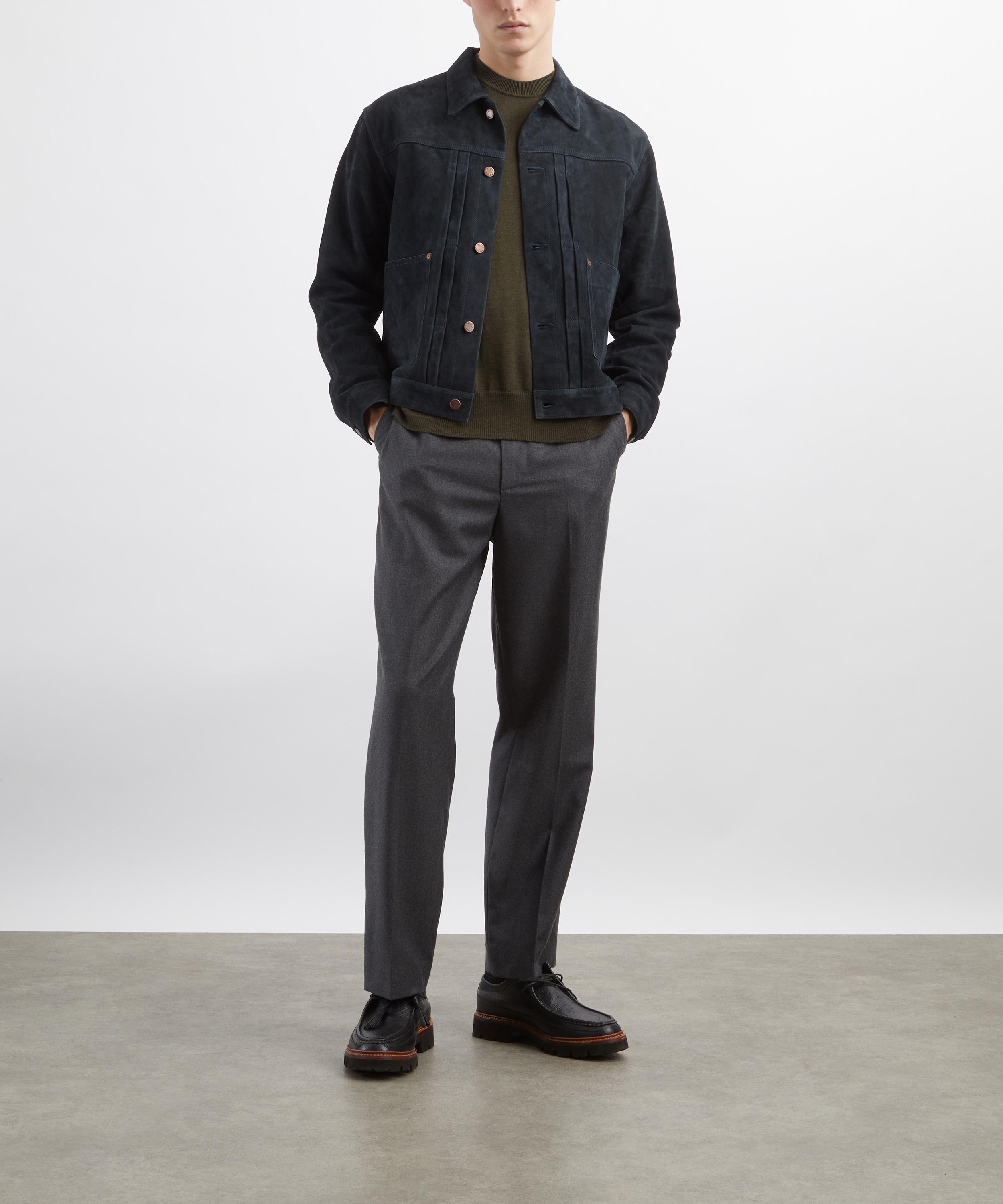 Nudie Jeans - Dante II Navy Suede Jacket image number 1