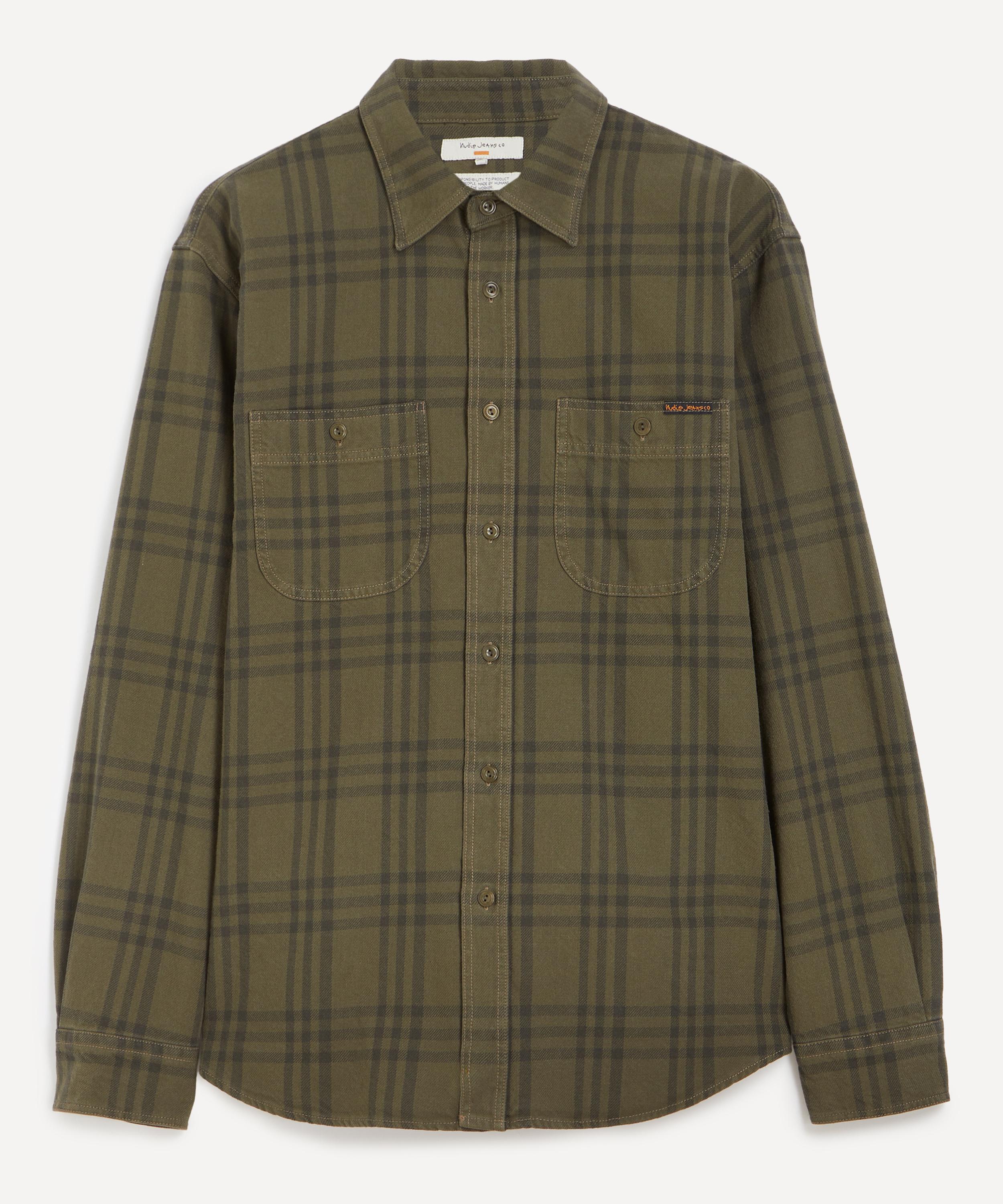 Nudie Jeans - Julian Worker Olive Check Shirt