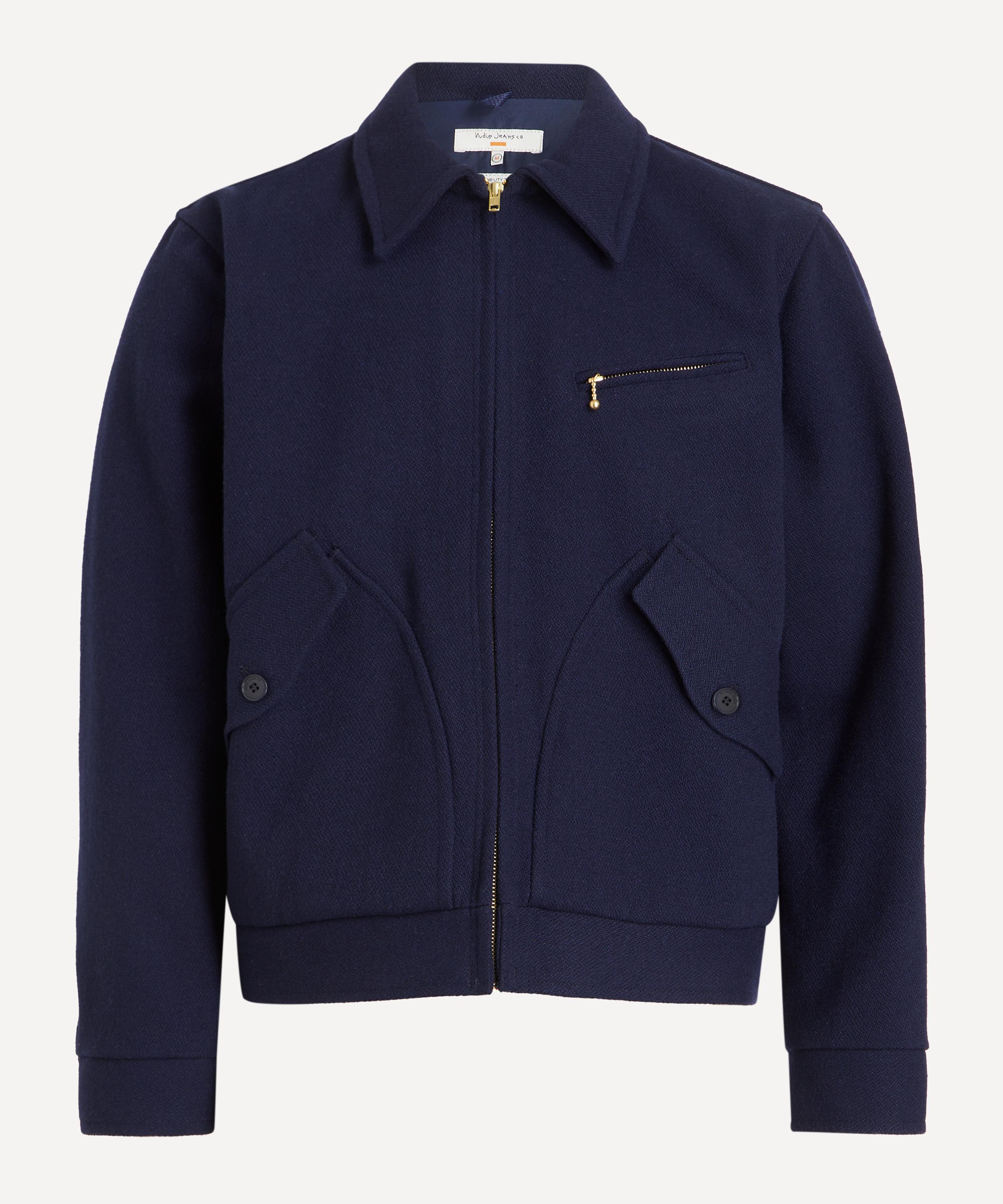 Nudie Jeans - Blake Blueberry Wool-Blend Zip Jacket image number 0