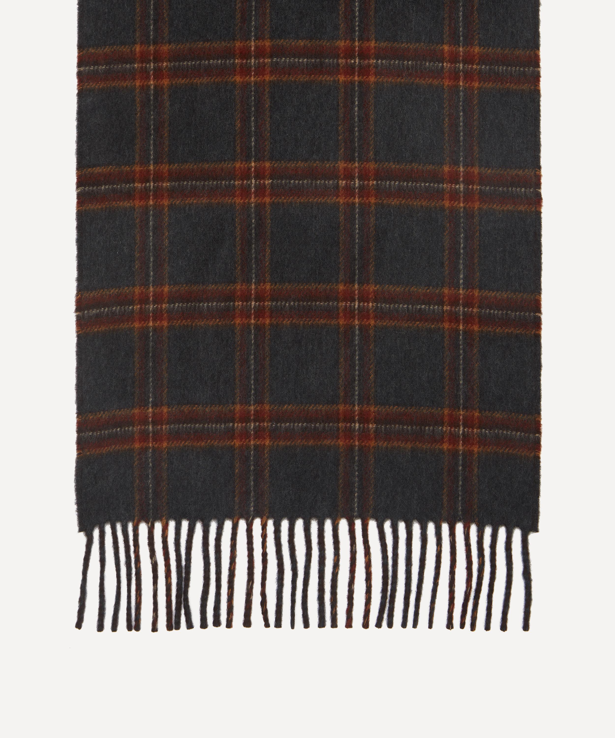 Johnstons of Elgin - Check Cashmere Scarf image number 2