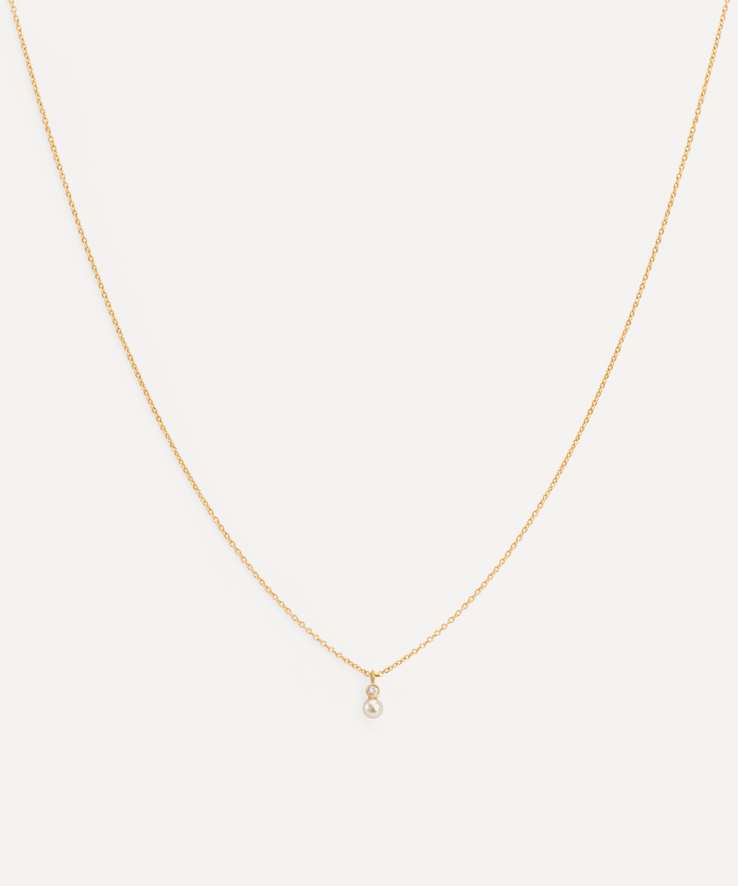 Satomi Kawakita - 18ct Gold Mixed Media Pearl and White Diamond Necklace image number 0
