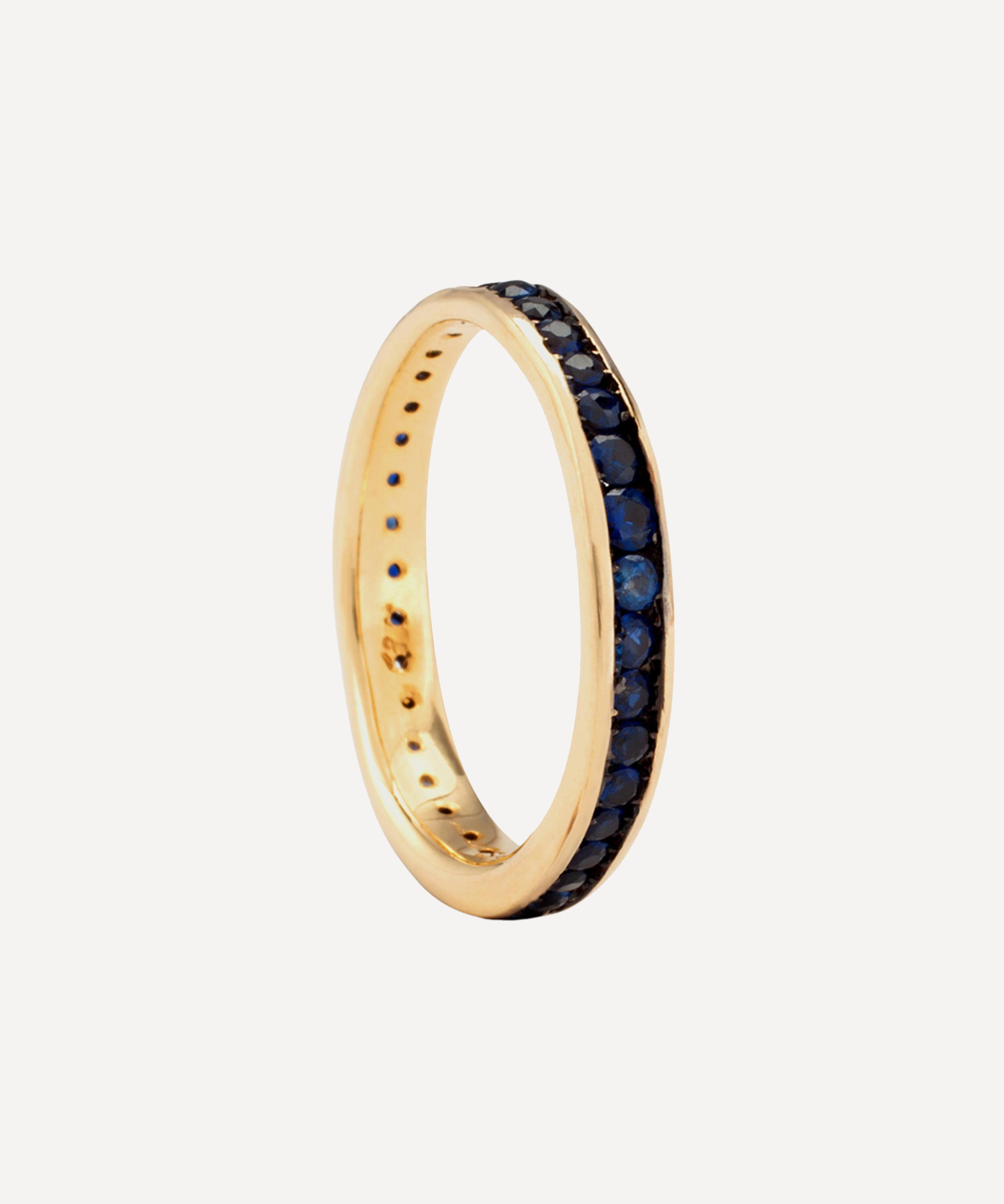 Satomi Kawakita - 18ct Gold Sapphire Absolute Band Ring image number 2