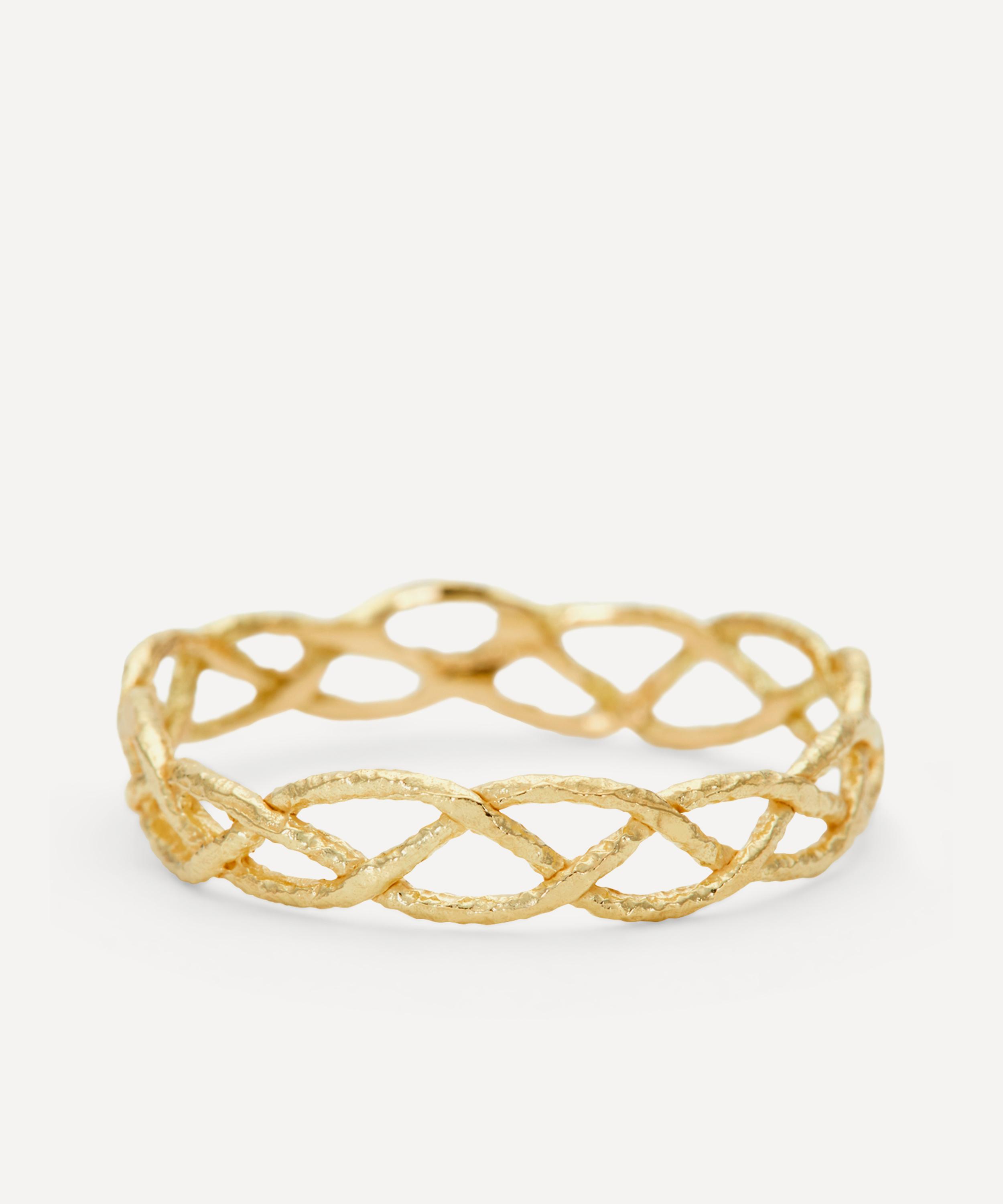 Satomi Kawakita - 18ct Gold Braided Eternity Ring image number 0